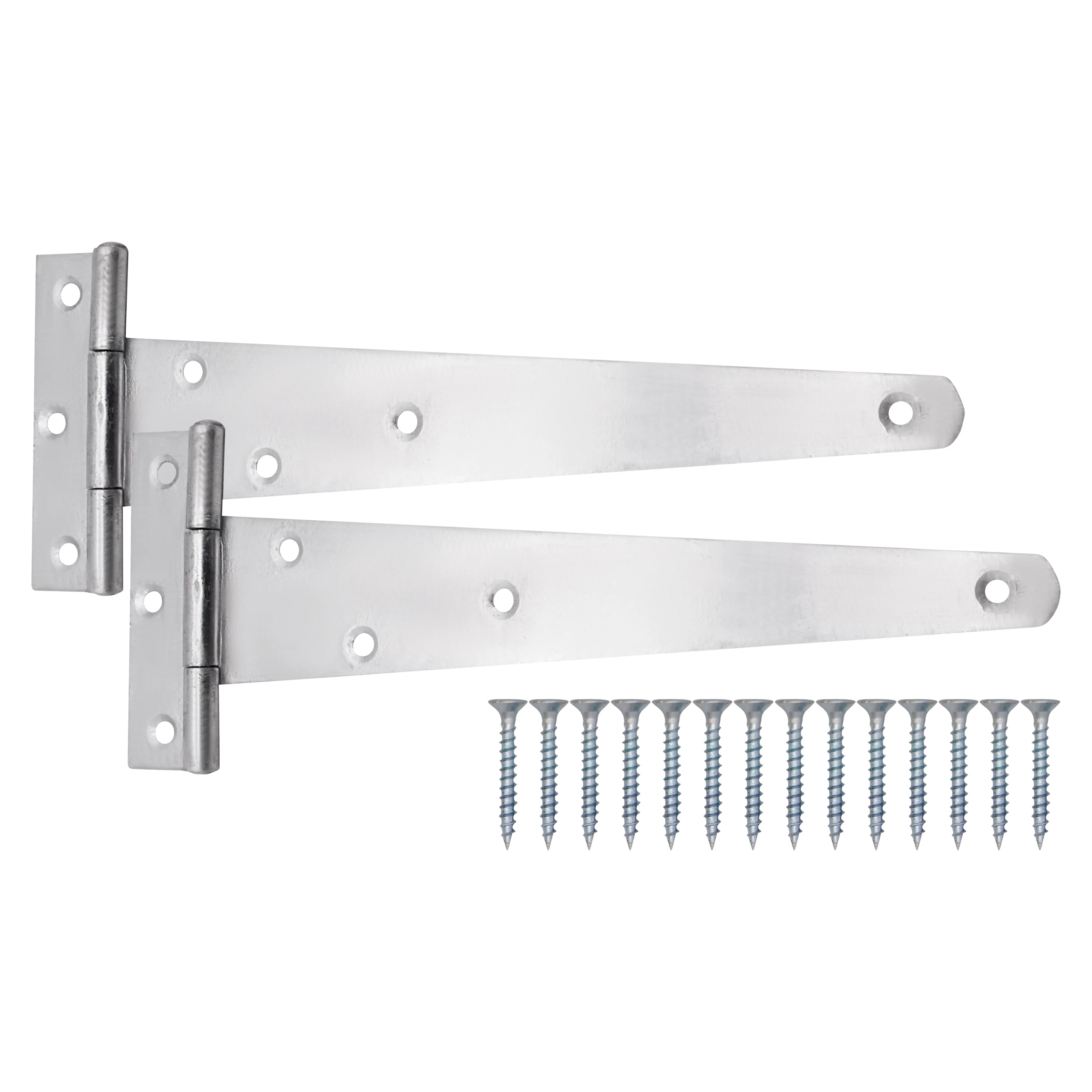 Light Duty Gate Tee Hinges - 254mm / 10 inch - Zinc - Pair