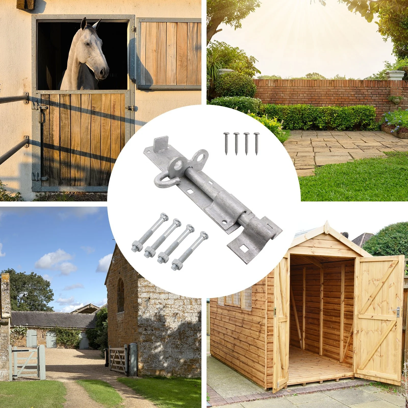Heavy Duty Brenton Gate Padbolt - 150mm / 6 inch - Galvanised - Image 6
