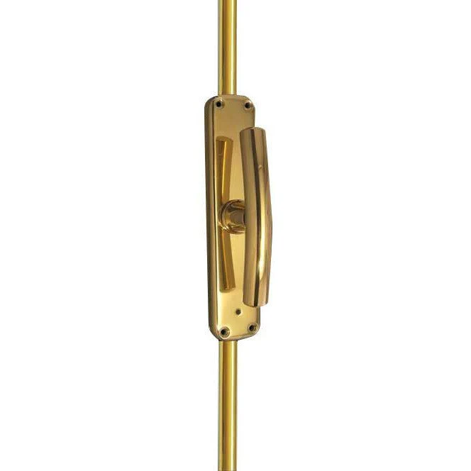 Locking Espagnolette Bolt T Bar Pattern - Polished Brass