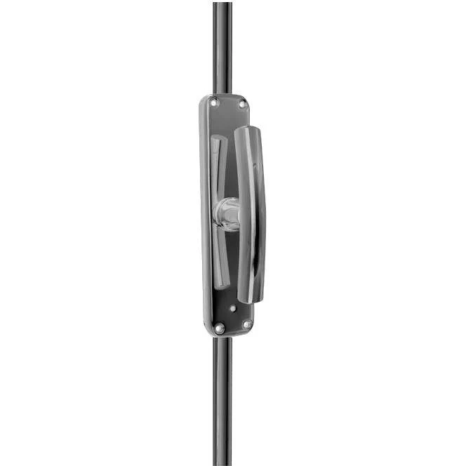 Locking Espagnolette Bolt T Bar Pattern - Polished Chrome