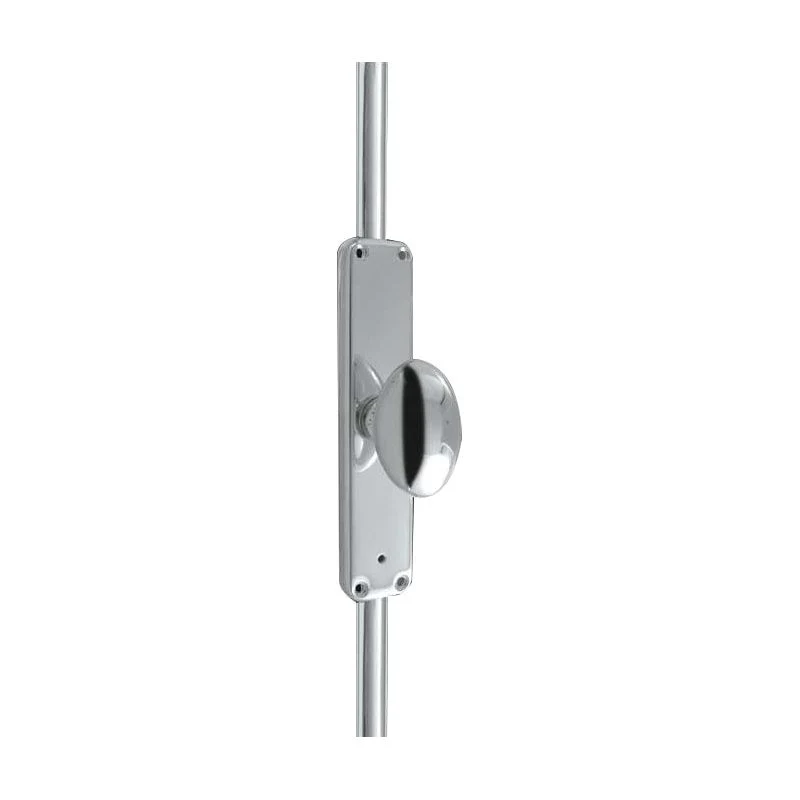 Locking Espagnolette French Door Bolt - Polished Chrome