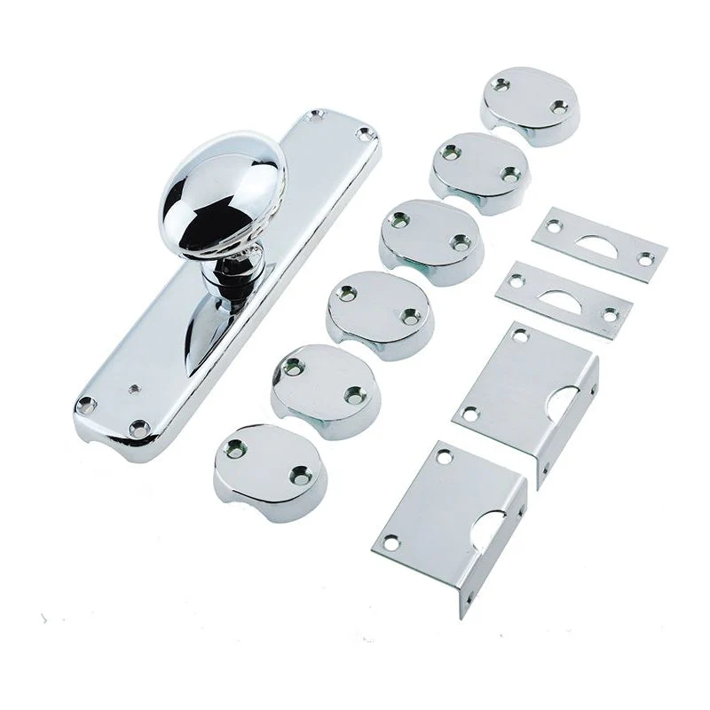 Locking Espagnolette French Door Bolt - Polished Chrome - Image 2