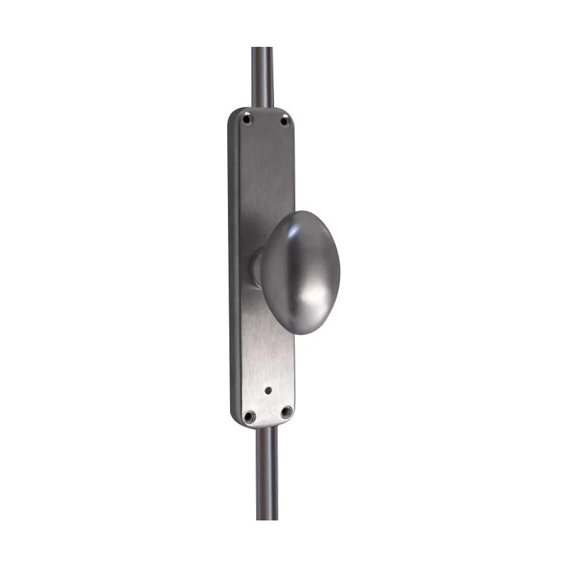 Locking Espagnolette French Door Bolt - Satin Chrome