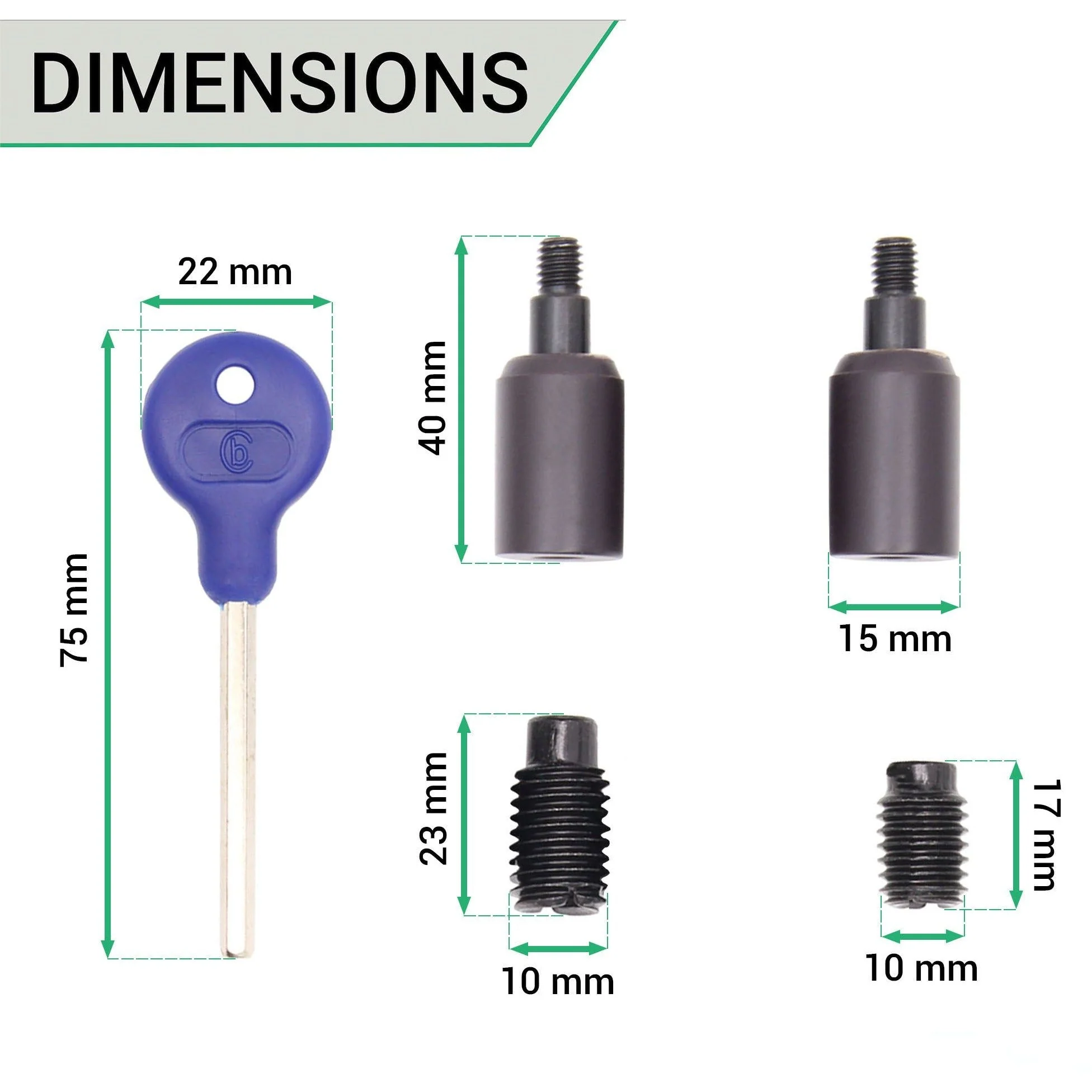 Locking Security Sash Window Stop Set - Pack of 2 with Key - Matt Bronze - Image 4