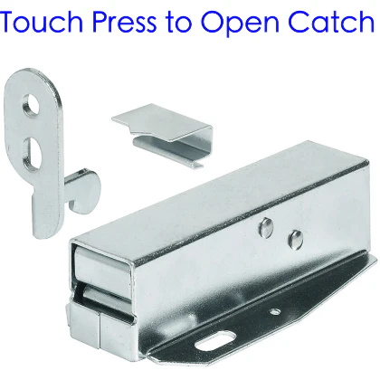 Auto Touch Catch / Press to Open - 78 x 36mm - Zinc Plated - Image 4