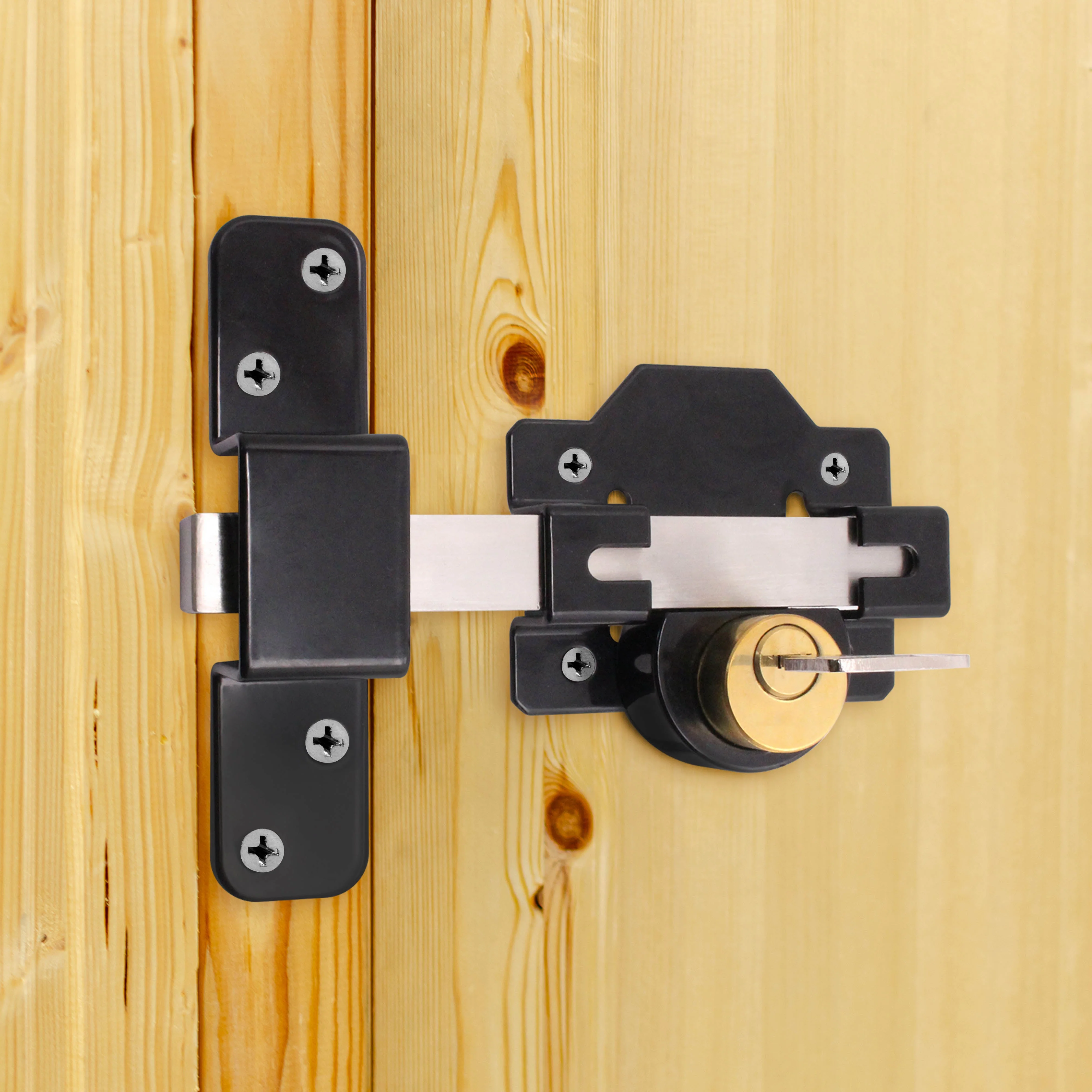 Timber Gate Lock Long Throw Bolt Suit Gates to 50mm Thick - Image 7