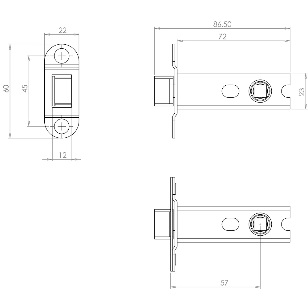 Martil Satin Brass Mortice Door Knob Kit - 76mm Latch - Image 3