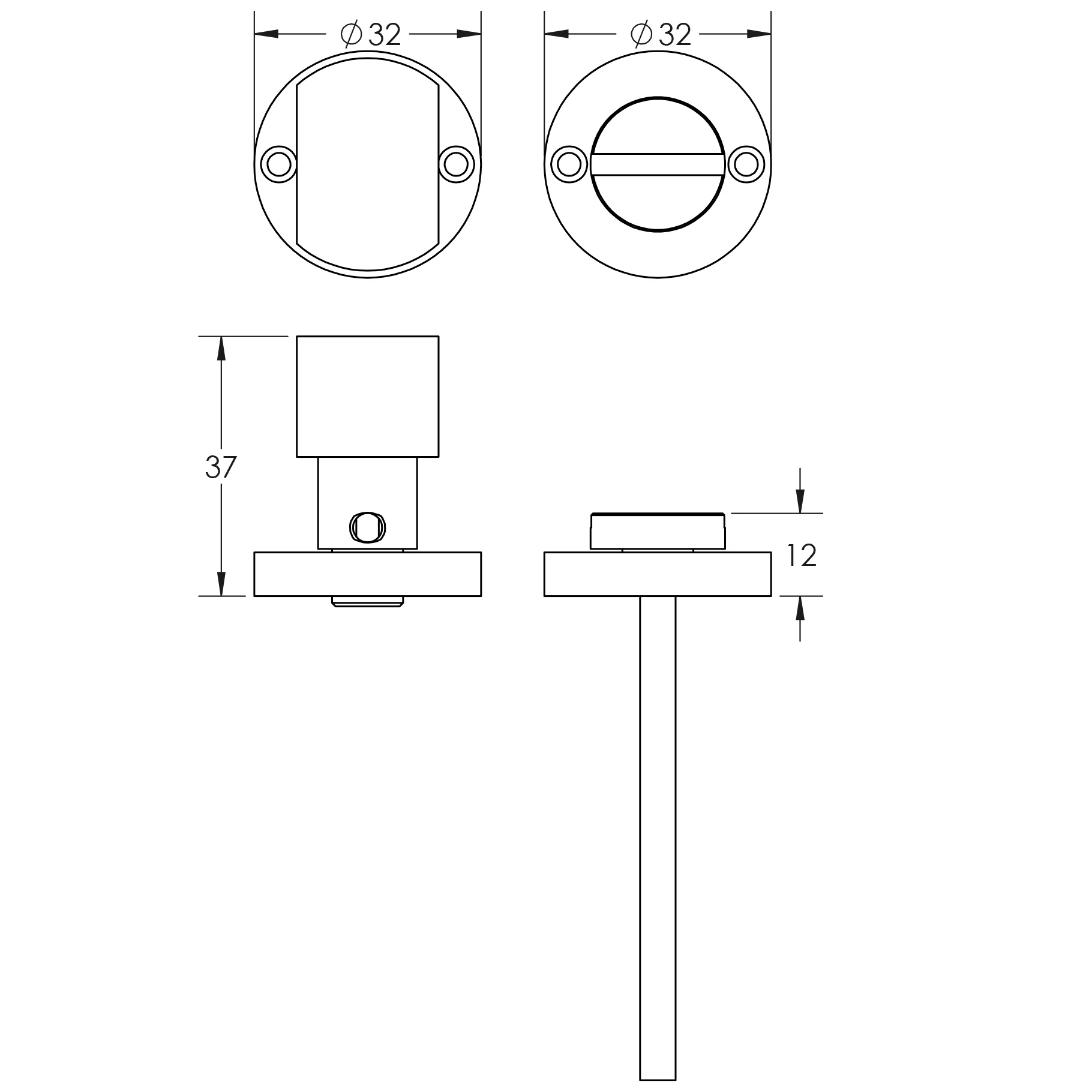 Martil Satin Nickel Mortice Door Knob Kit - 76mm Bathroom Deadbolt - Image 5