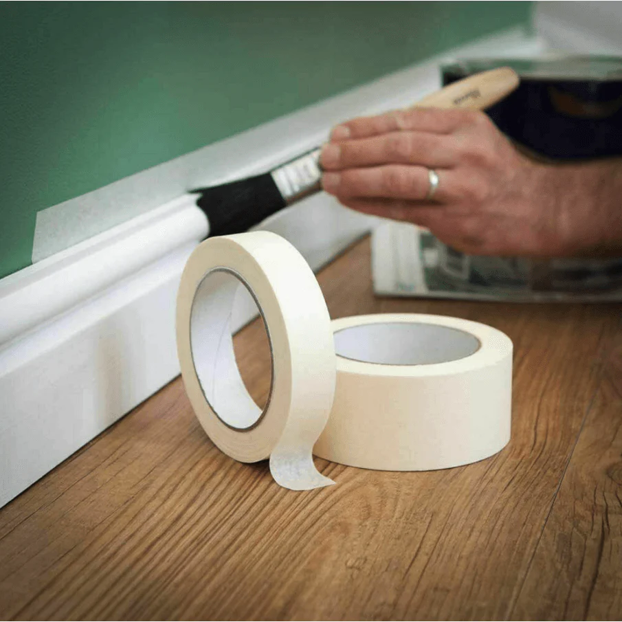 Masking Tape 50m x 25mm ROLL - Cream - Image 5