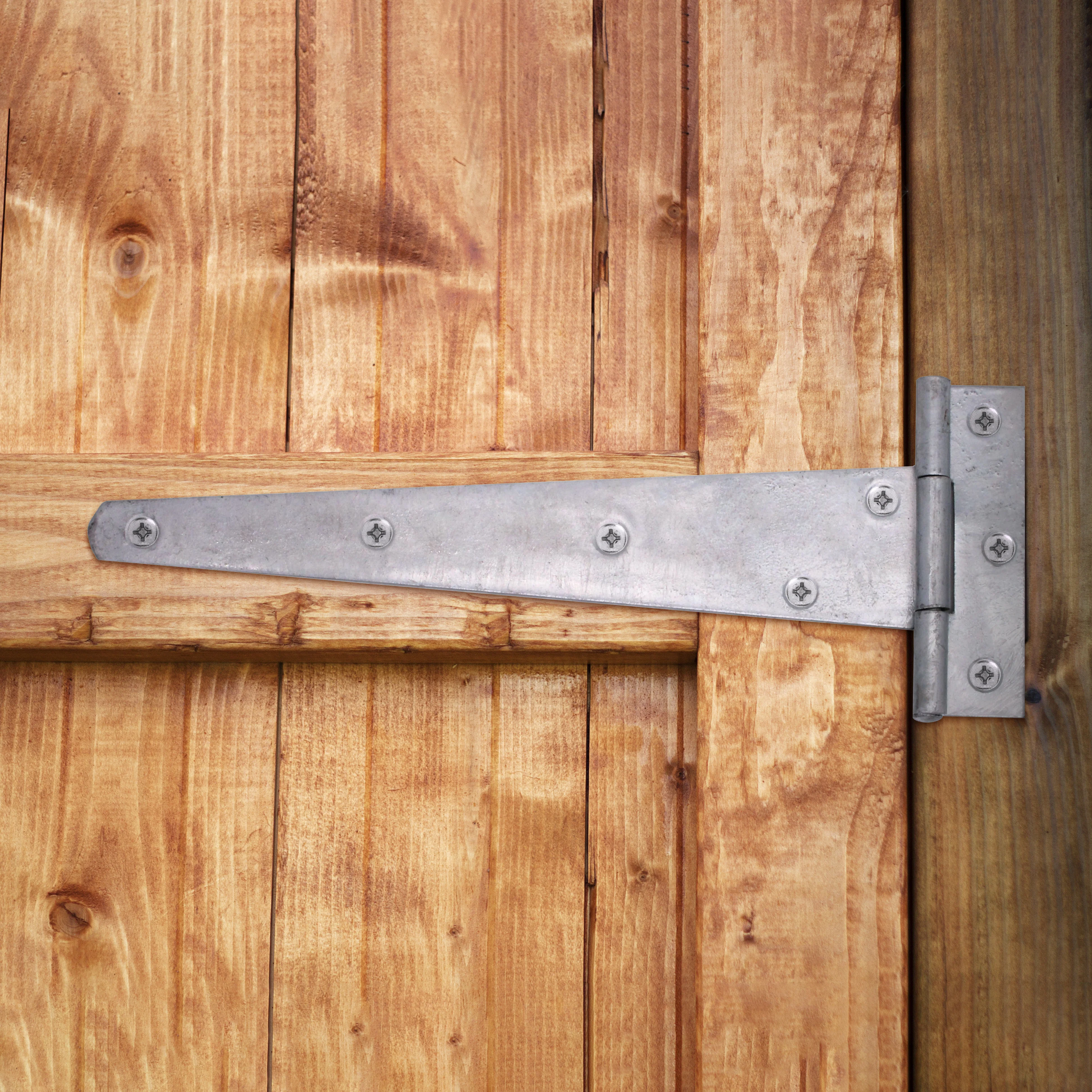 Medium Duty Gate Tee Hinges - 254mm / 10 inch - Galvanised - Pair - Image 5