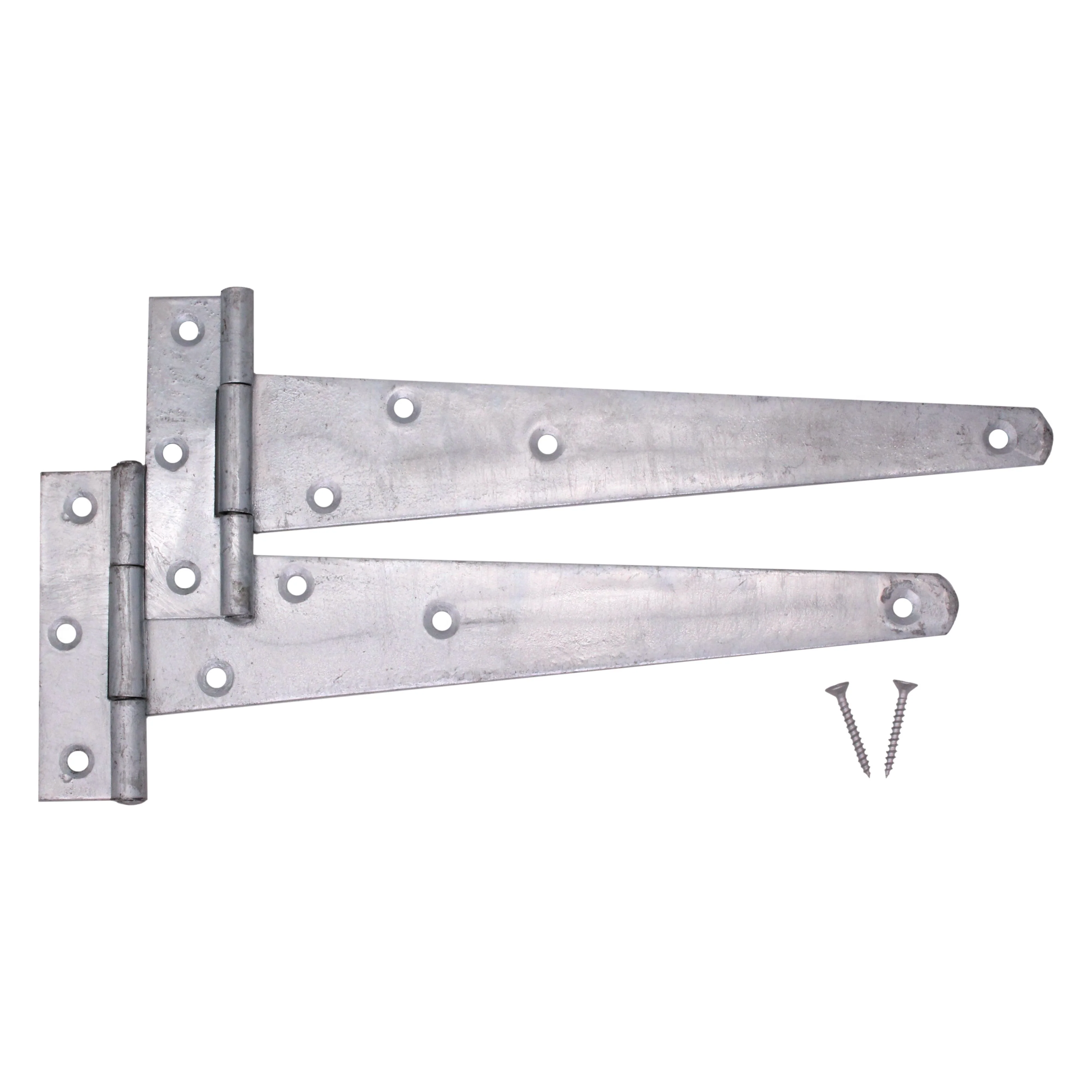 Medium Duty Gate Tee Hinges - 406mm / 16 inch - Galvanised - Pair