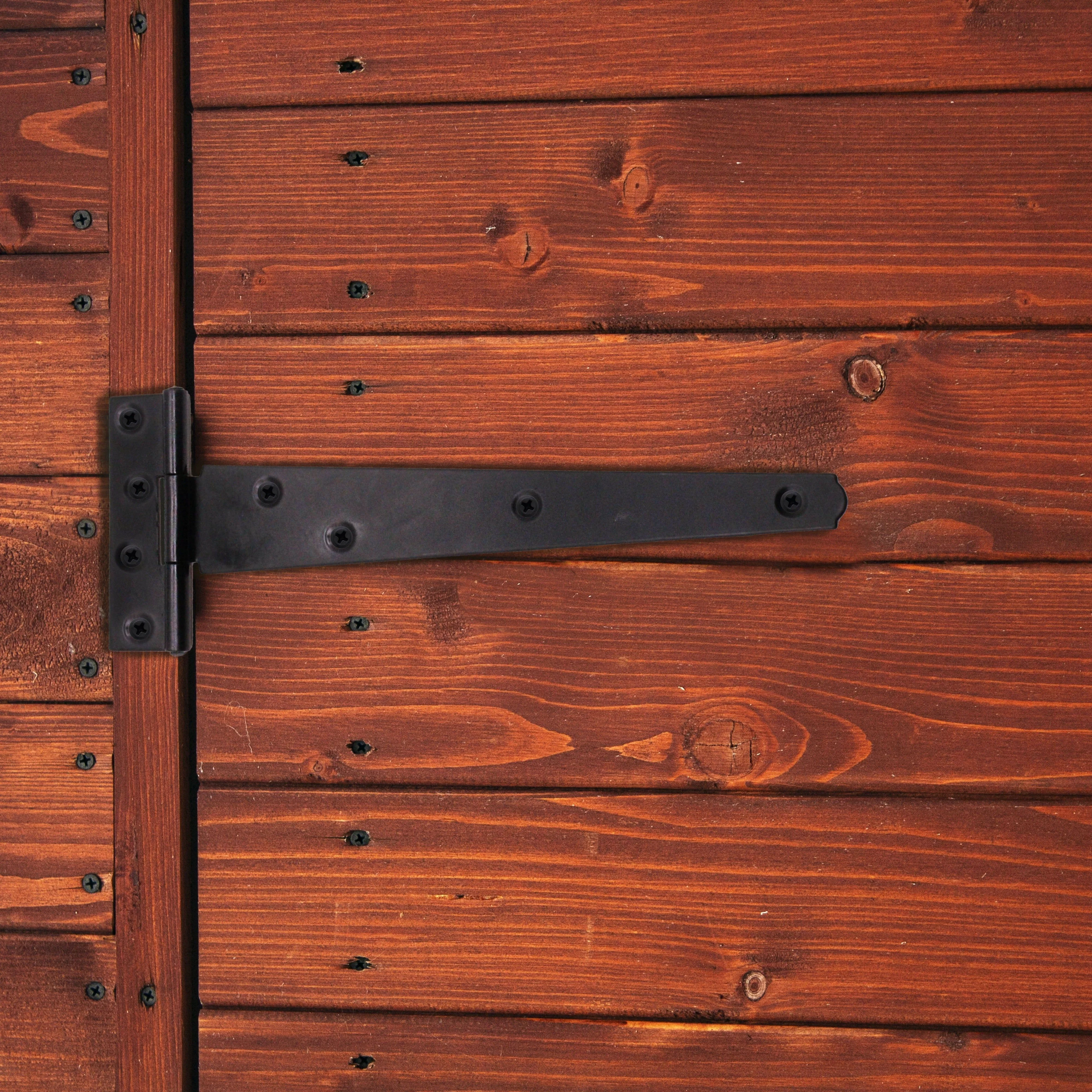 Medium Tee Door and Gate Hinge - 18 inch - Black - Image 5
