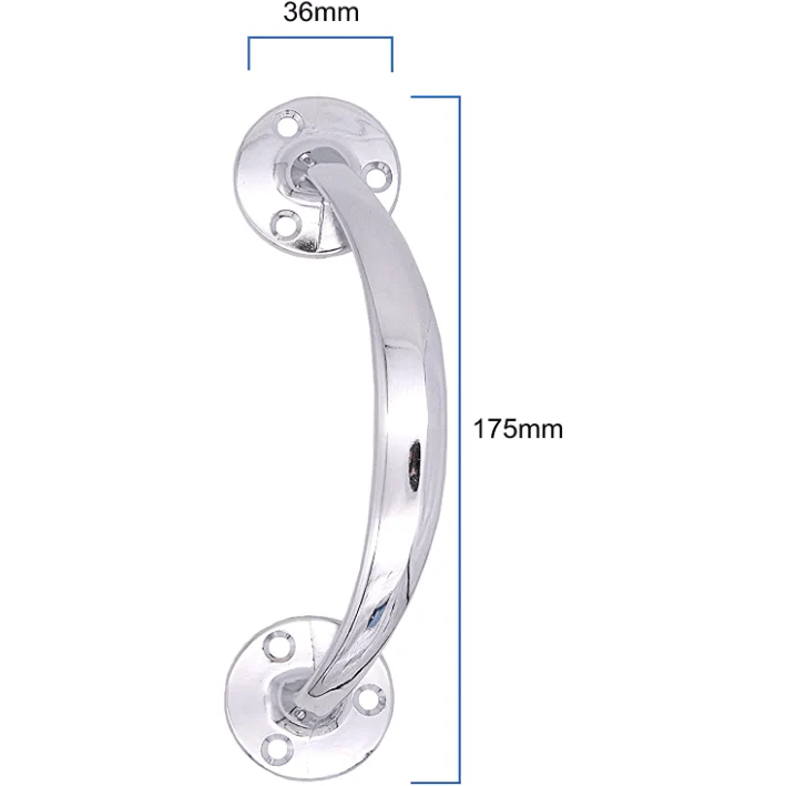 Bow Pattern Pull Handle - 150mm / 6 Inch - Polished Chrome - Image 3