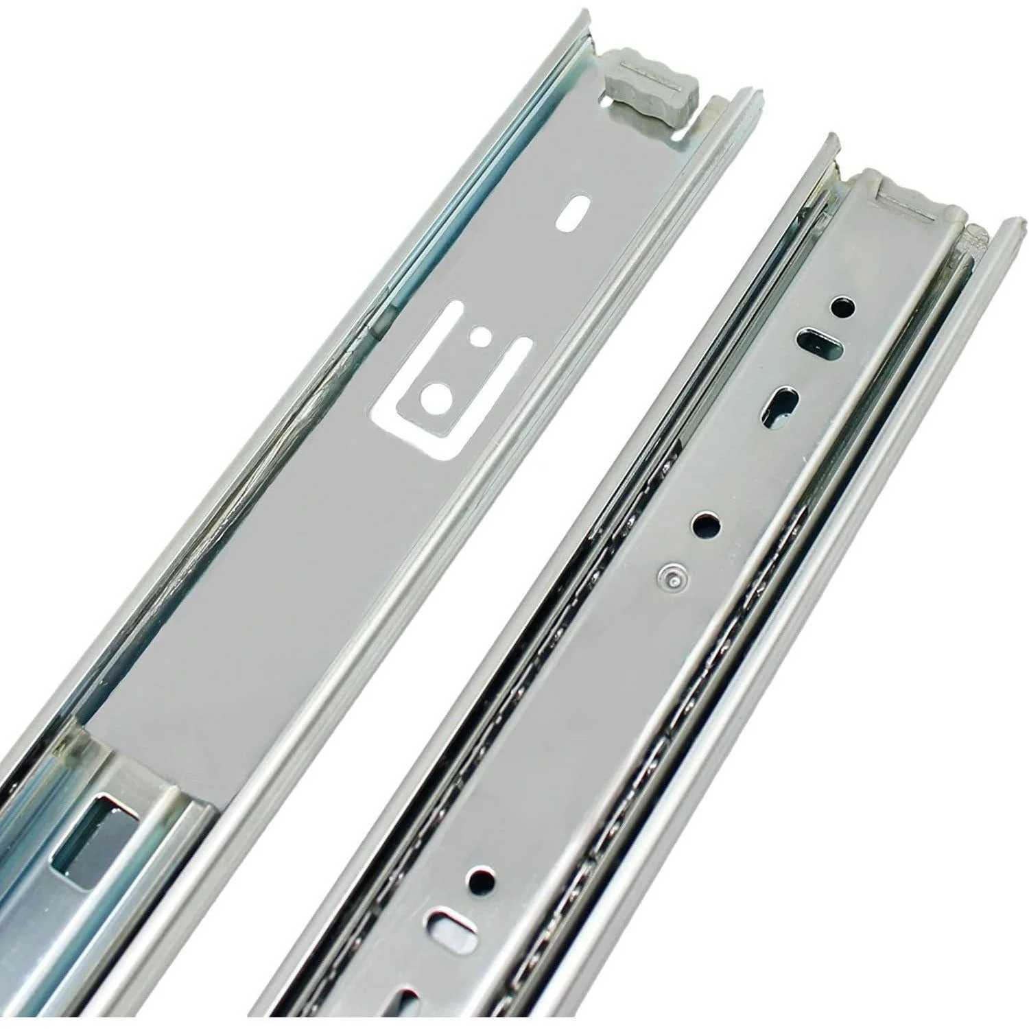 Metal Ball Bearing Drawer Runner Full Extension Zinc - 500mm x 45mm