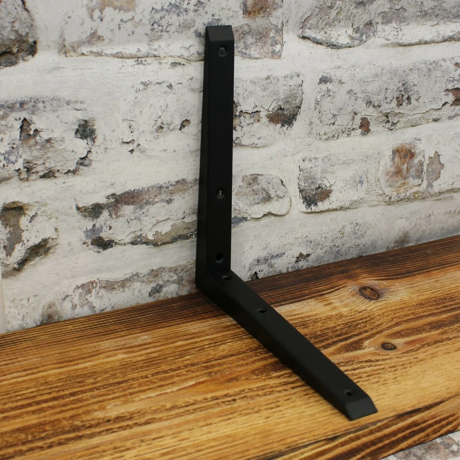 Mitre Shelf Bracket - 350 x 350mm - Black - Image 4
