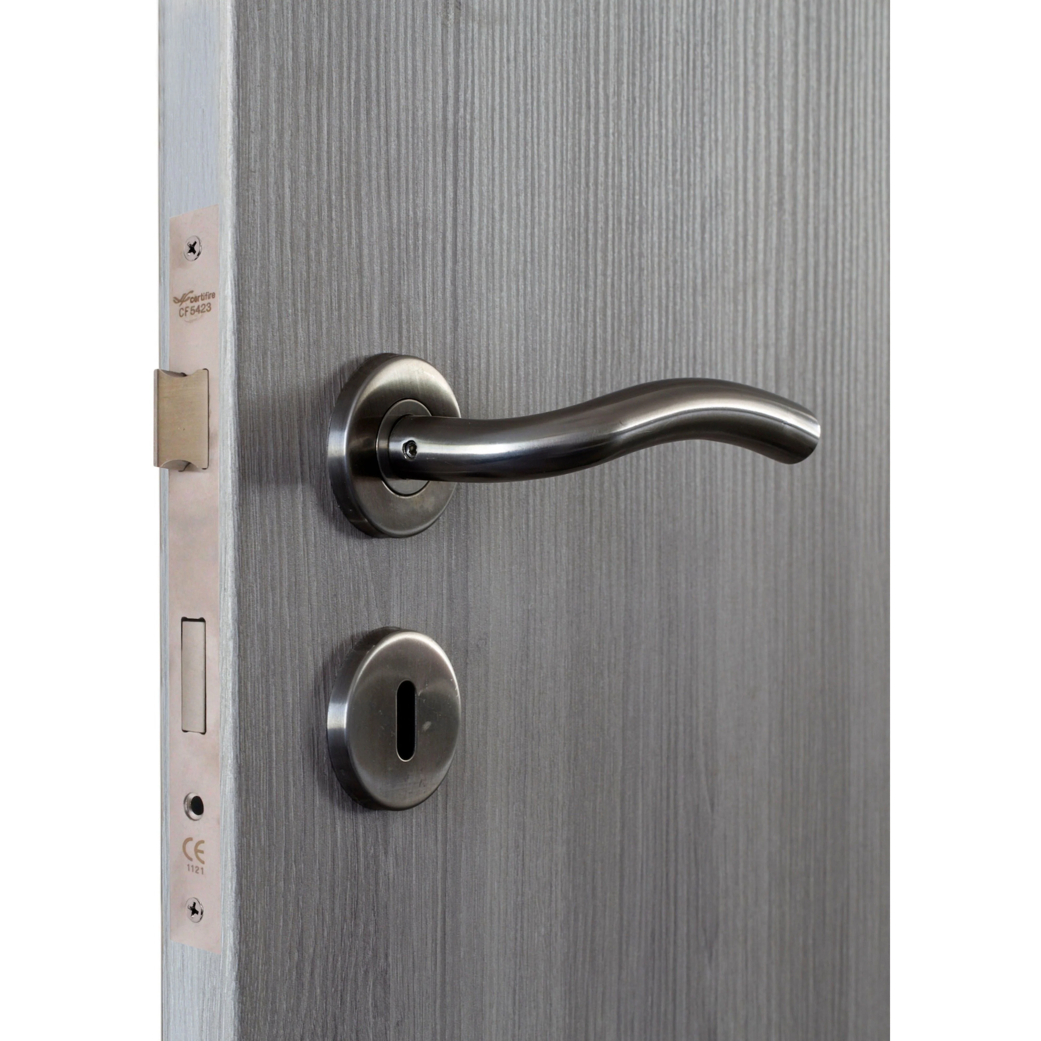 Fire Rated DIN Sashlock - 60mm Backset / 90mm Case / 72mm Centres - Satin Stainless Steel - Image 7