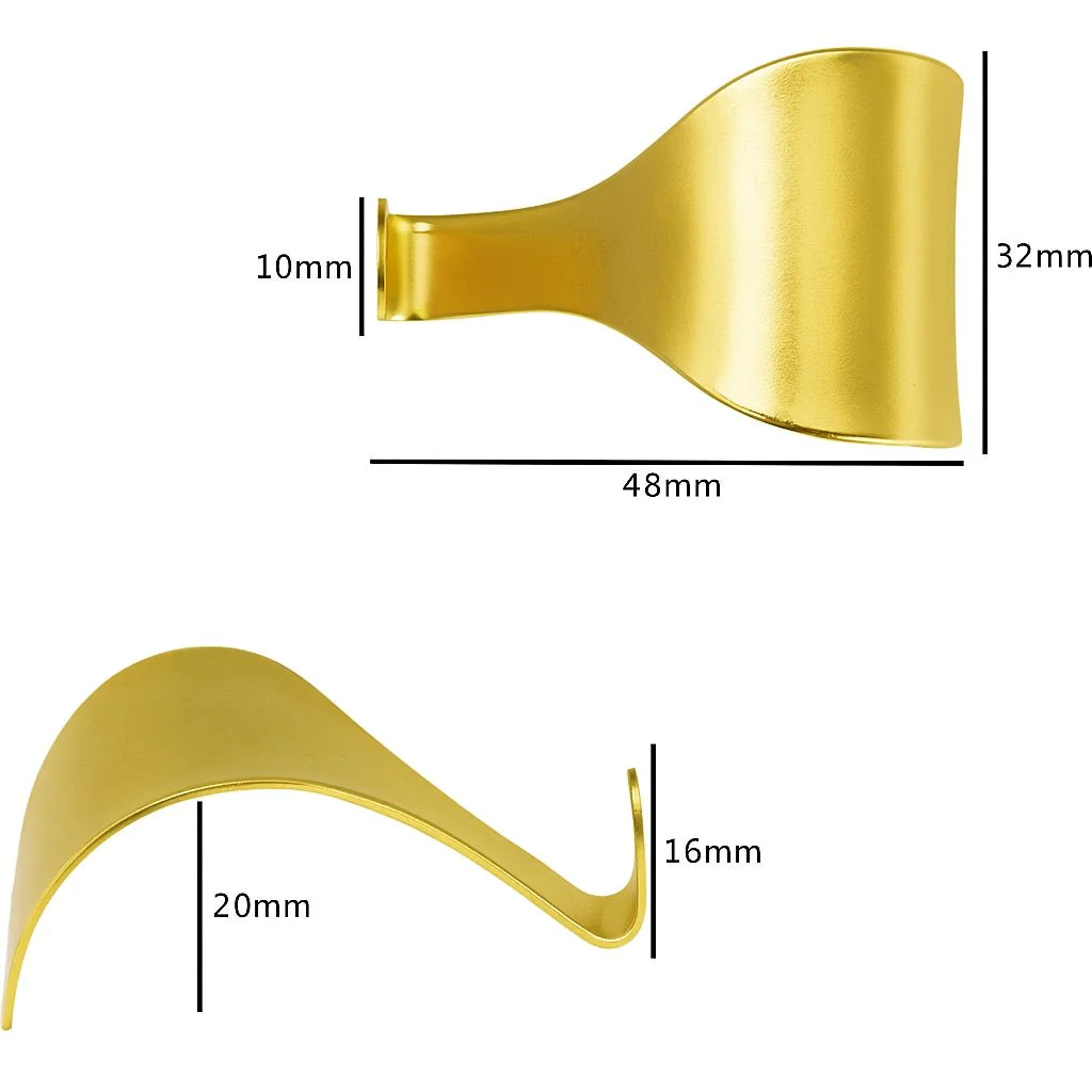 Brass Picture Rail Hook Moulding Dado - Brass Plated - Pack of 10 - Image 3