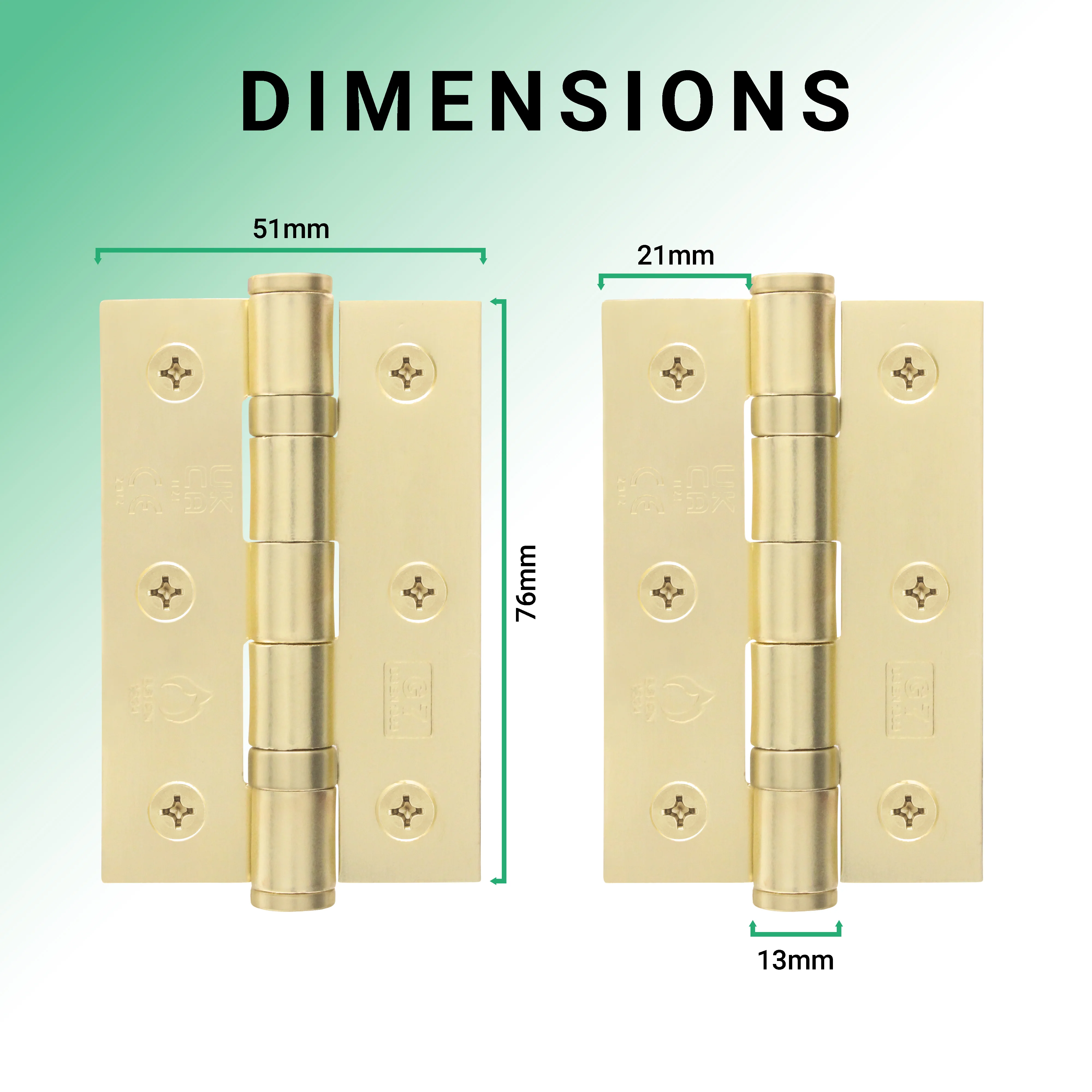 Nador Satin Brass Mortice Door Knob Kit - 76mm Latch - Image 2
