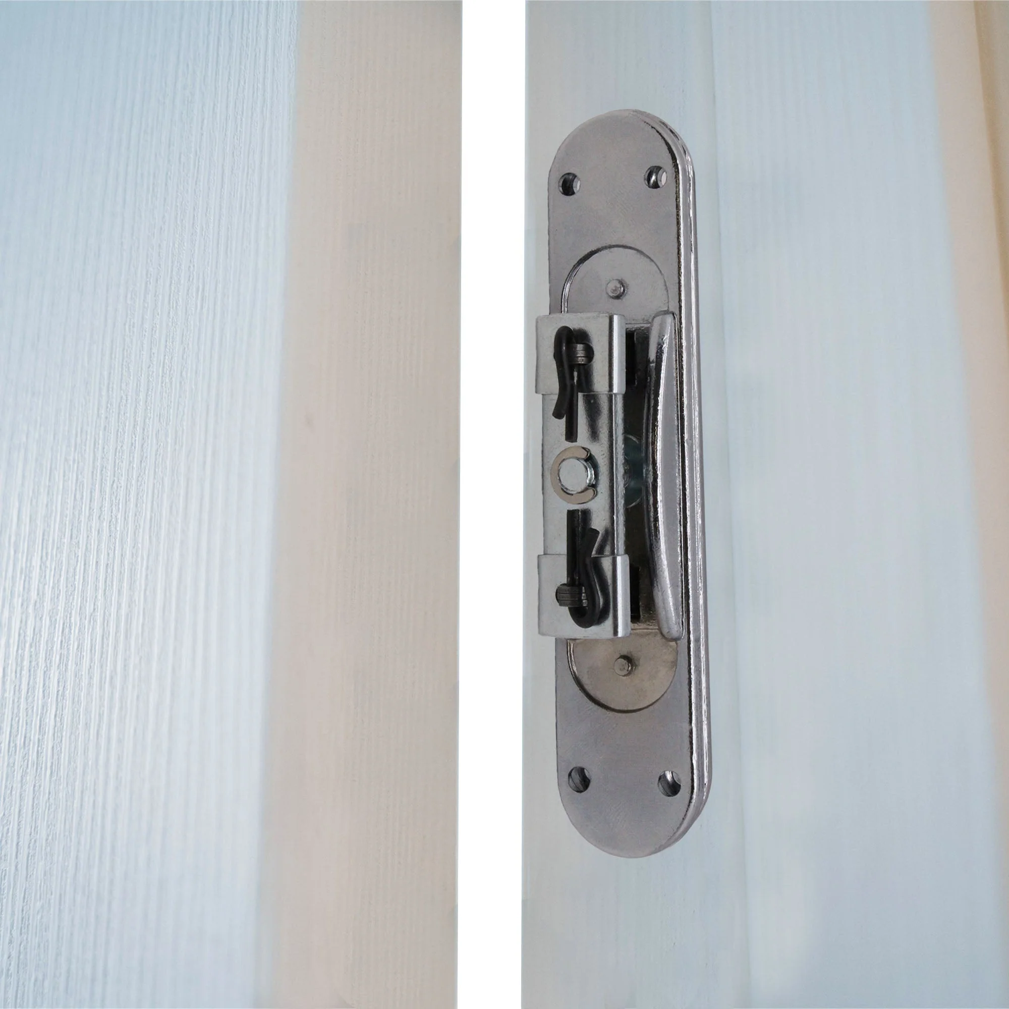 Numatic Double Chain Door Closer Jamb Mounted - Satin Chrome - Image 6