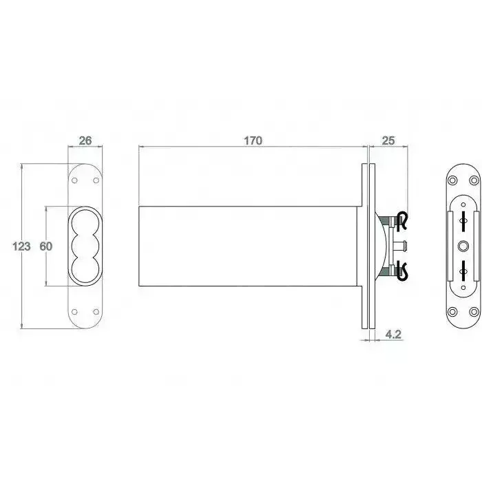 Numatic Double Chain Door Closer Jamb Mounted - Satin Chrome - Image 7