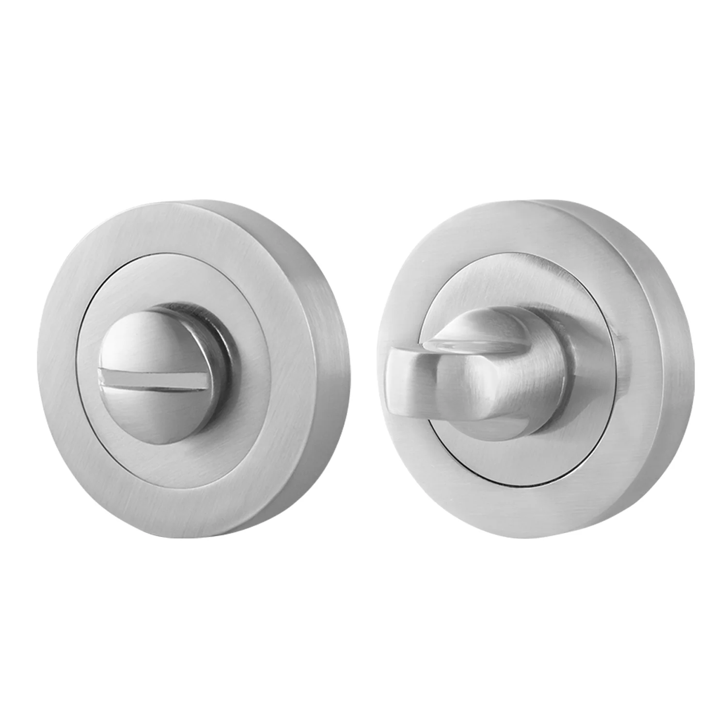 Olbia Satin Nickel Bathroom Turn & Release