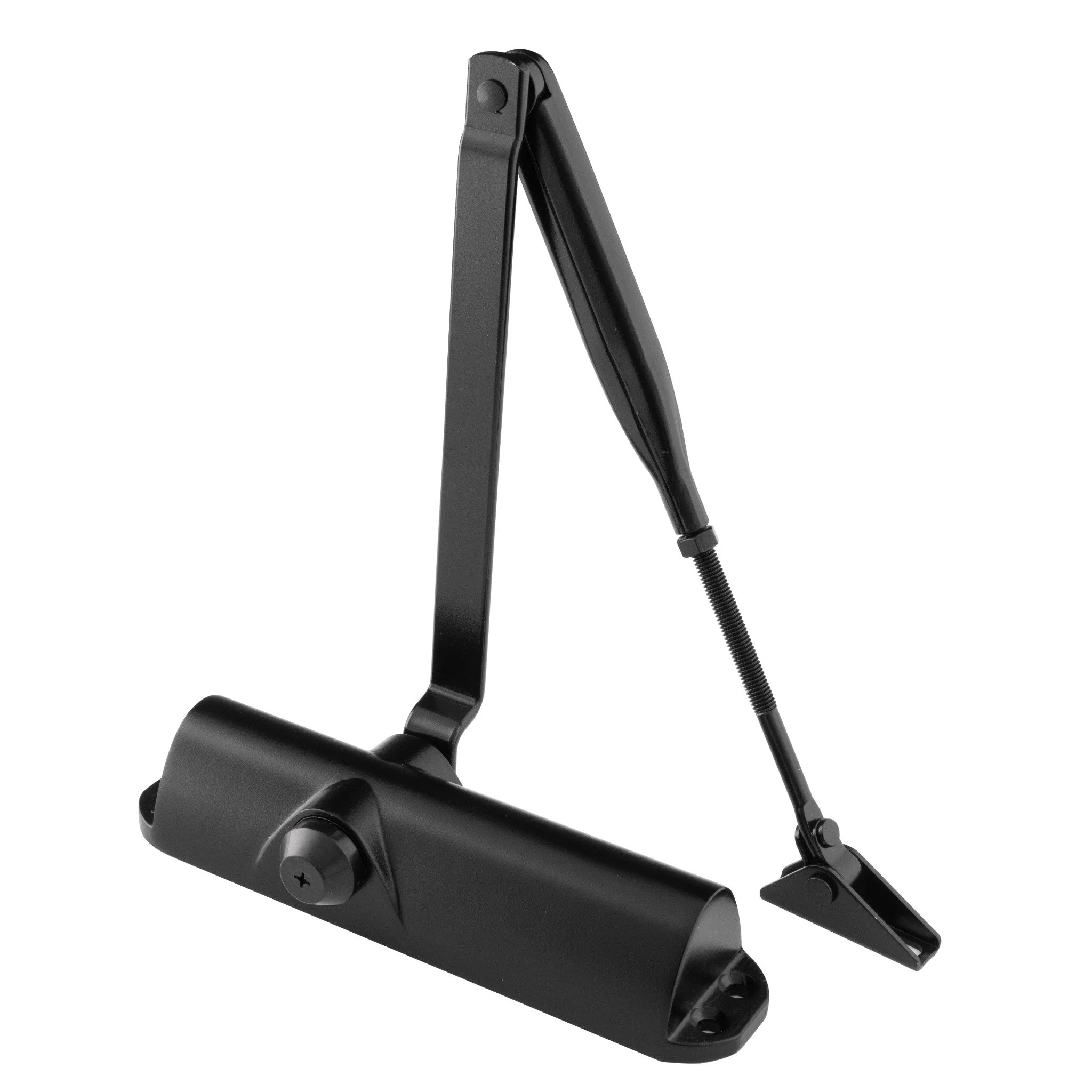 Commercial Grade Fire Door Closer - Power Size 2-4 - Door Weight To 80kg - CE Marked - Black
