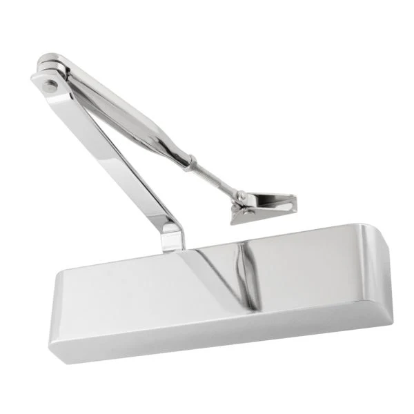 Commercial Grade Fire Door Closer - Power Size 2-4 - Door Weight to 80kg - CE Marked - Polished Chrome