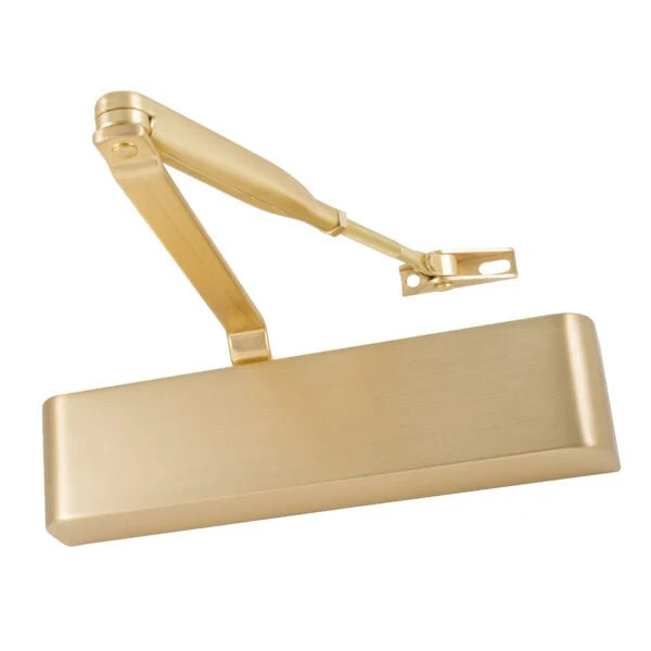 Commercial Grade Fire Door Closer - Power Size 2-4 - Door Weight to 80kg - CE Marked - Satin Brass