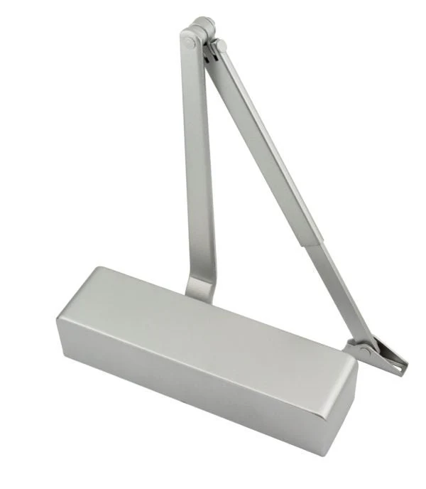 Commercial Grade Fire Door Closer - Power Size 2-4 - Door Weight to 80kg -CE Marked - Silver