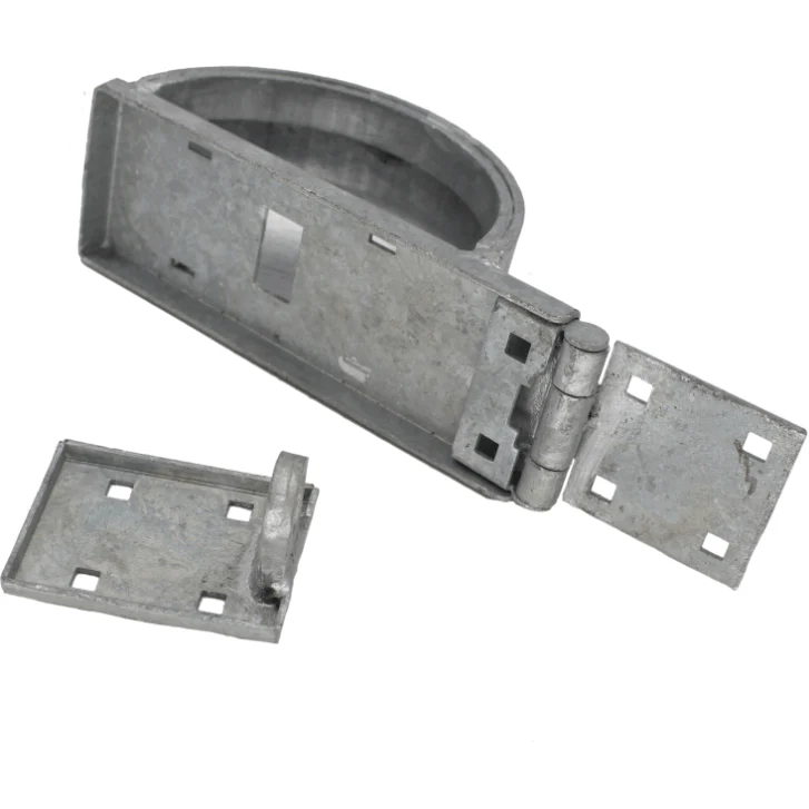 Heavy Hasp Staple With Padlock Protection - Galvanised - Left Hand - Image 3