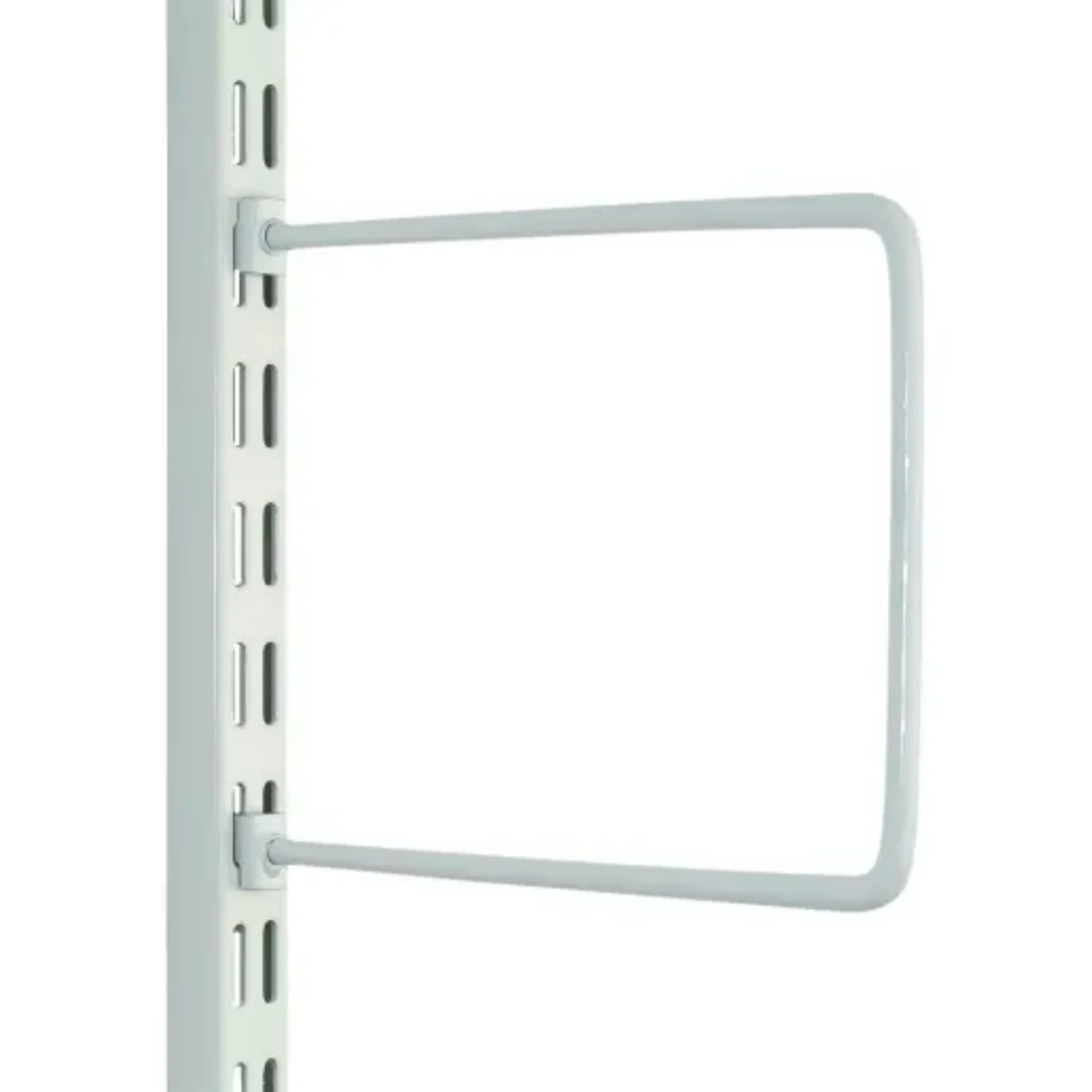 PAIR Twin Slot Sprung Bookends -White - 250mm - Image 3