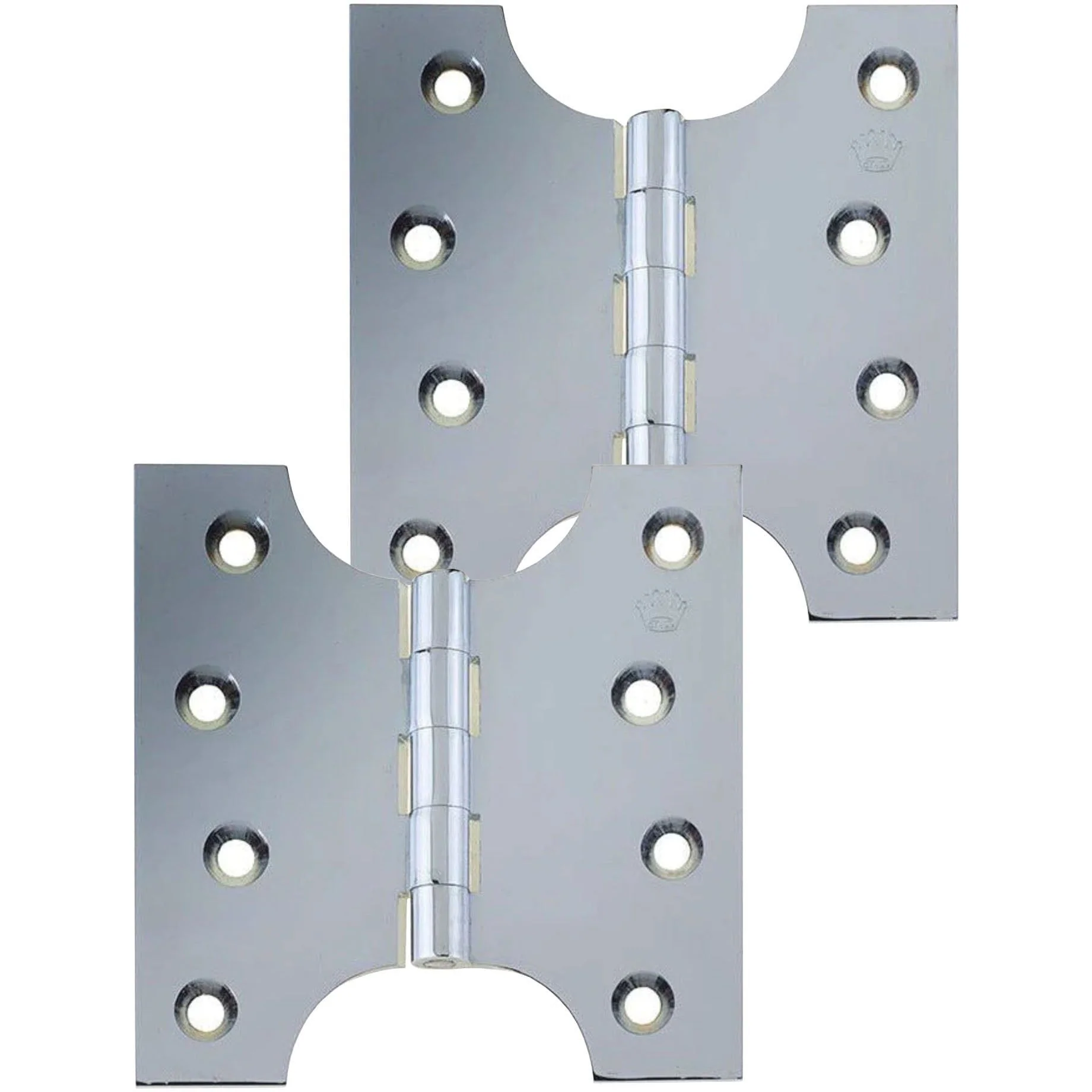Parliament Hinge - 102x124x4mm - Polished Chrome