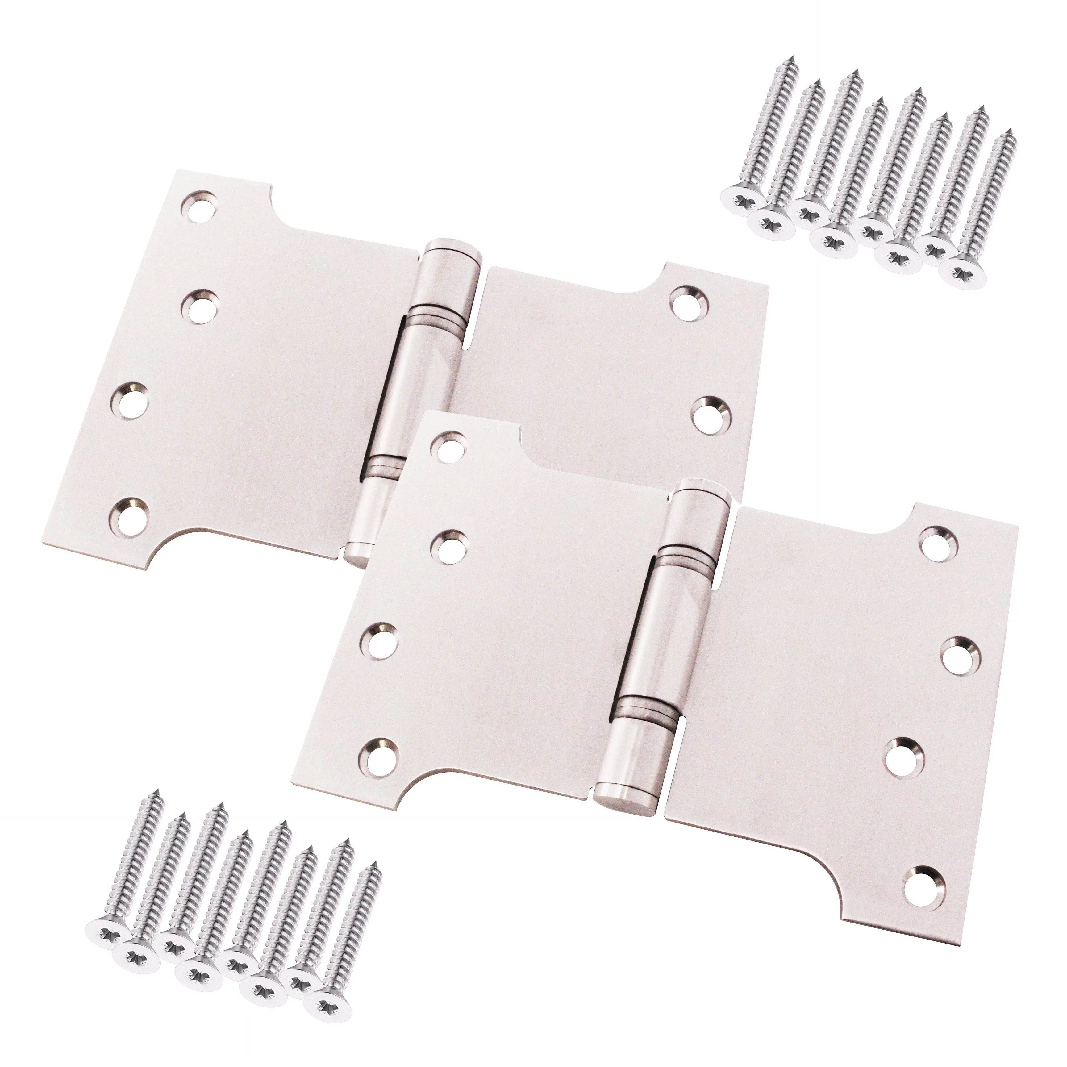 Parliament Projection Fire Door Hinges 4" Grade 13 - 102x102x152x3mm - Polished Stainless Steel - Image 9