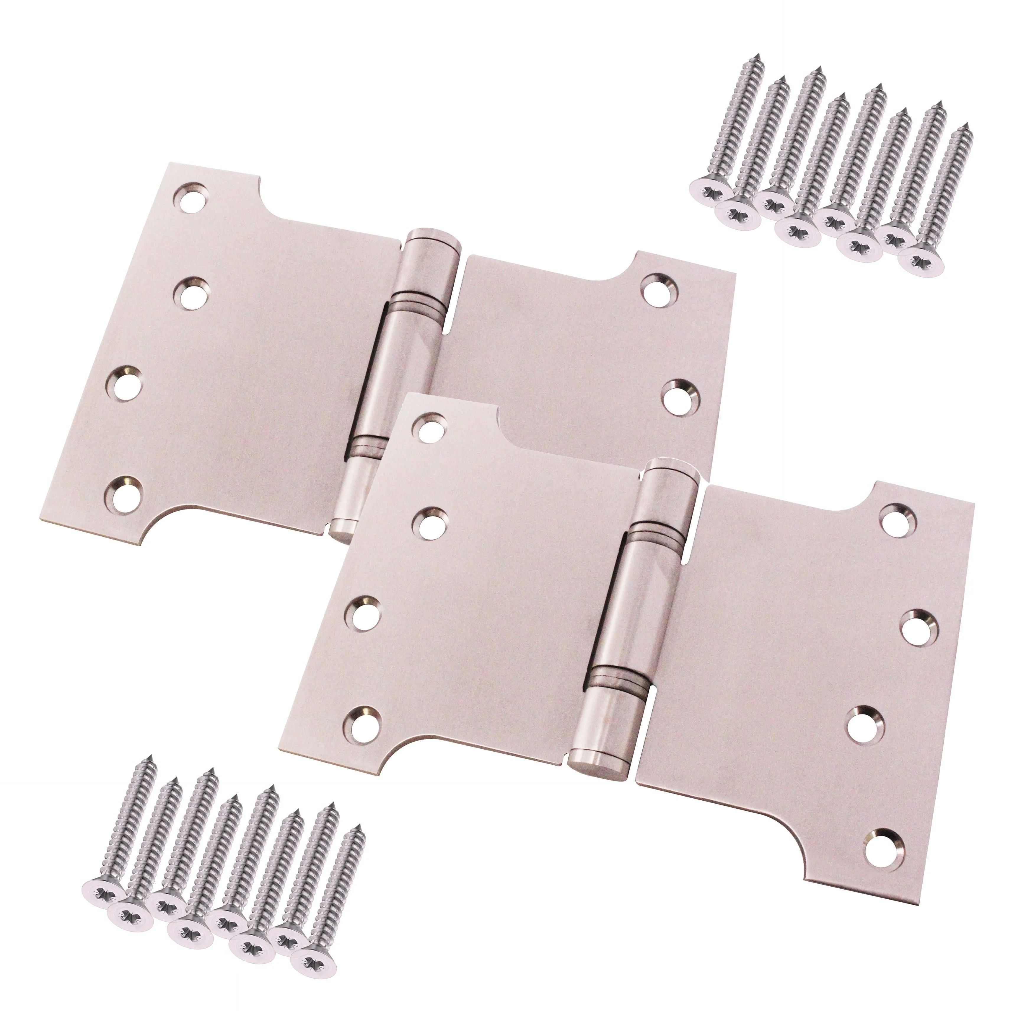 Parliament Projection Fire Door Hinges 4" Grade 13 - 102x102x152x3mm - Satin Stainless Steel - Image 2