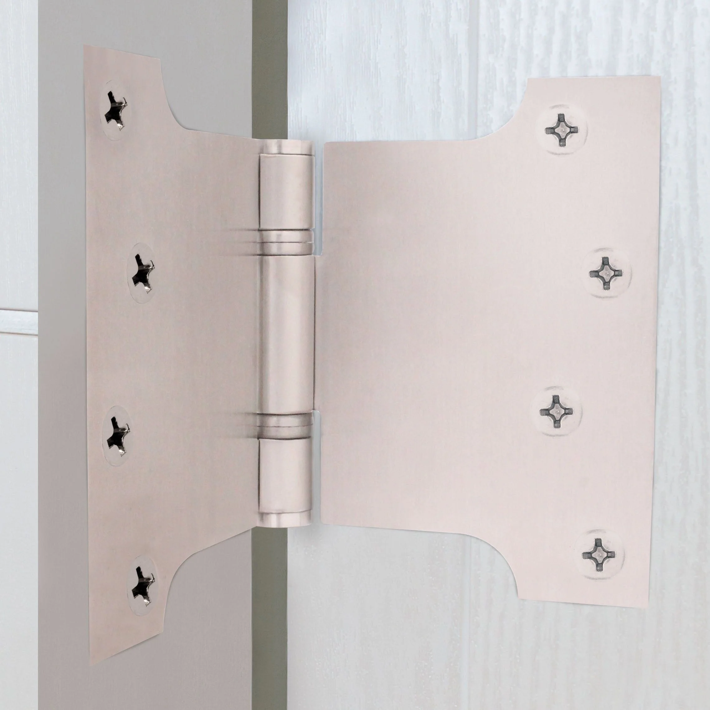 Parliament Projection Fire Door Hinges 4" Grade 13 - 102x102x152x3mm - Satin Stainless Steel - Image 7
