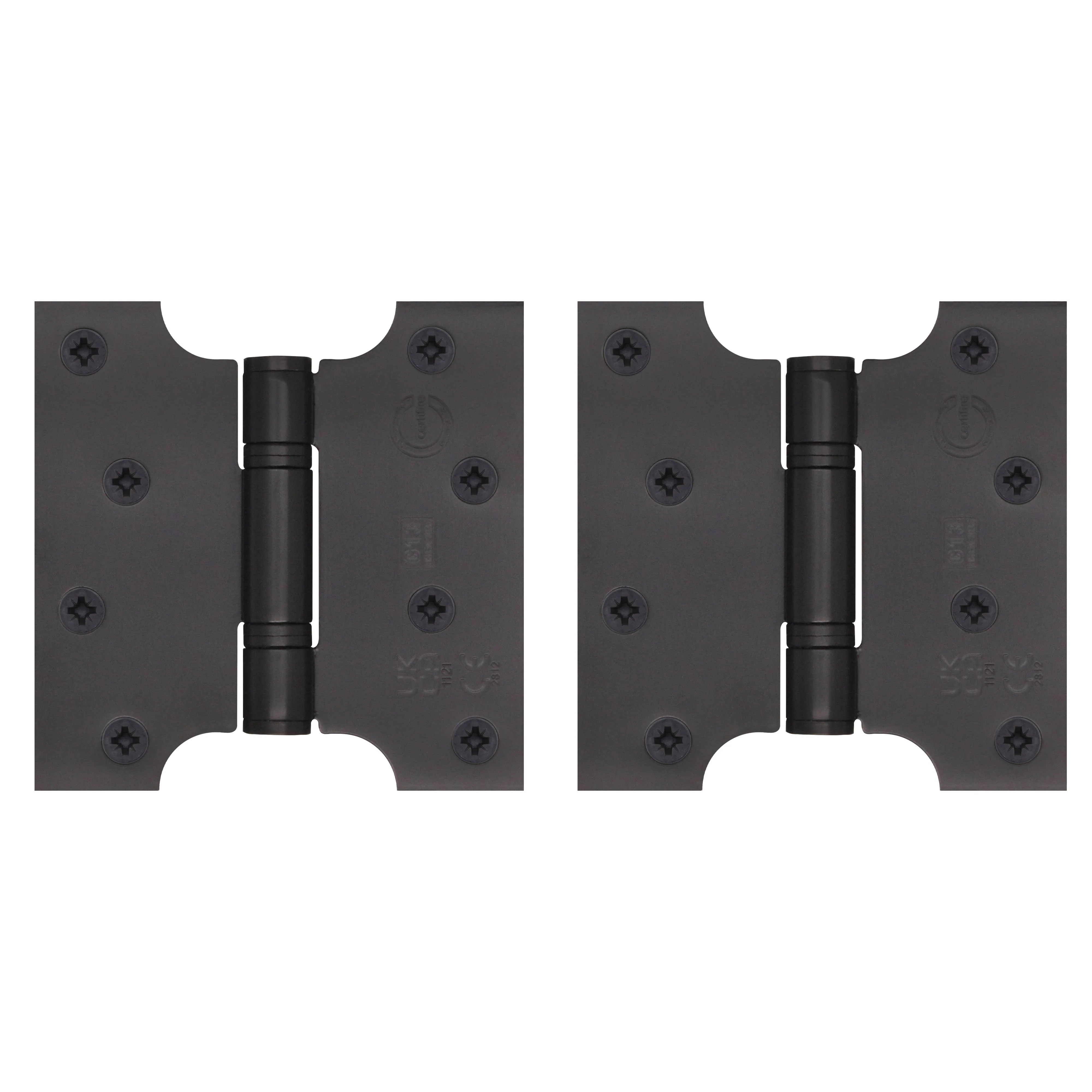 Parliament Projection Fire Door Hinges 4" Grade 13 - 102x51x102x3mm - Black - Image 2