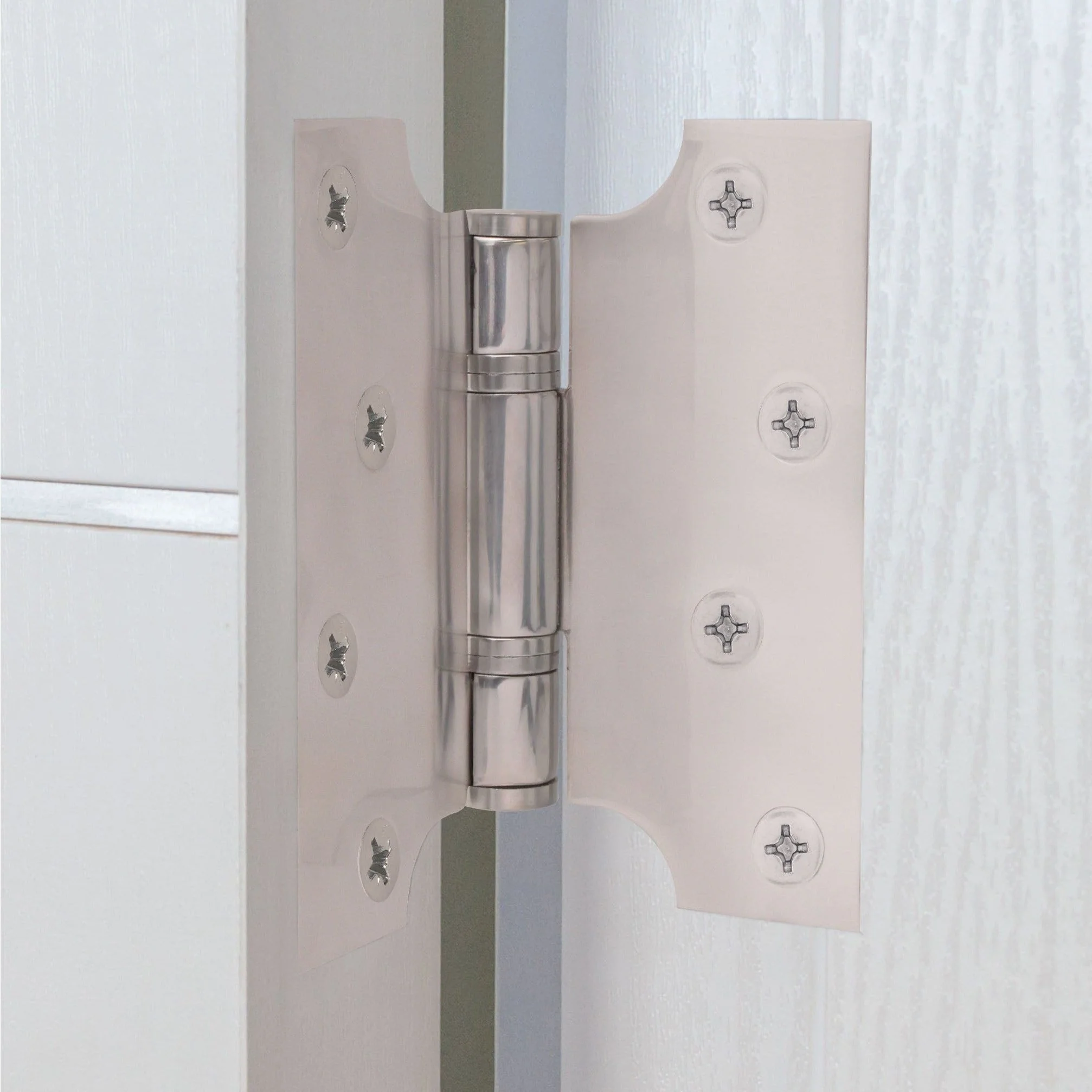Parliament Projection Fire Door Hinges 4" Grade 13 - 102x51x102x3mm - Satin Stainless Steel - Image 7
