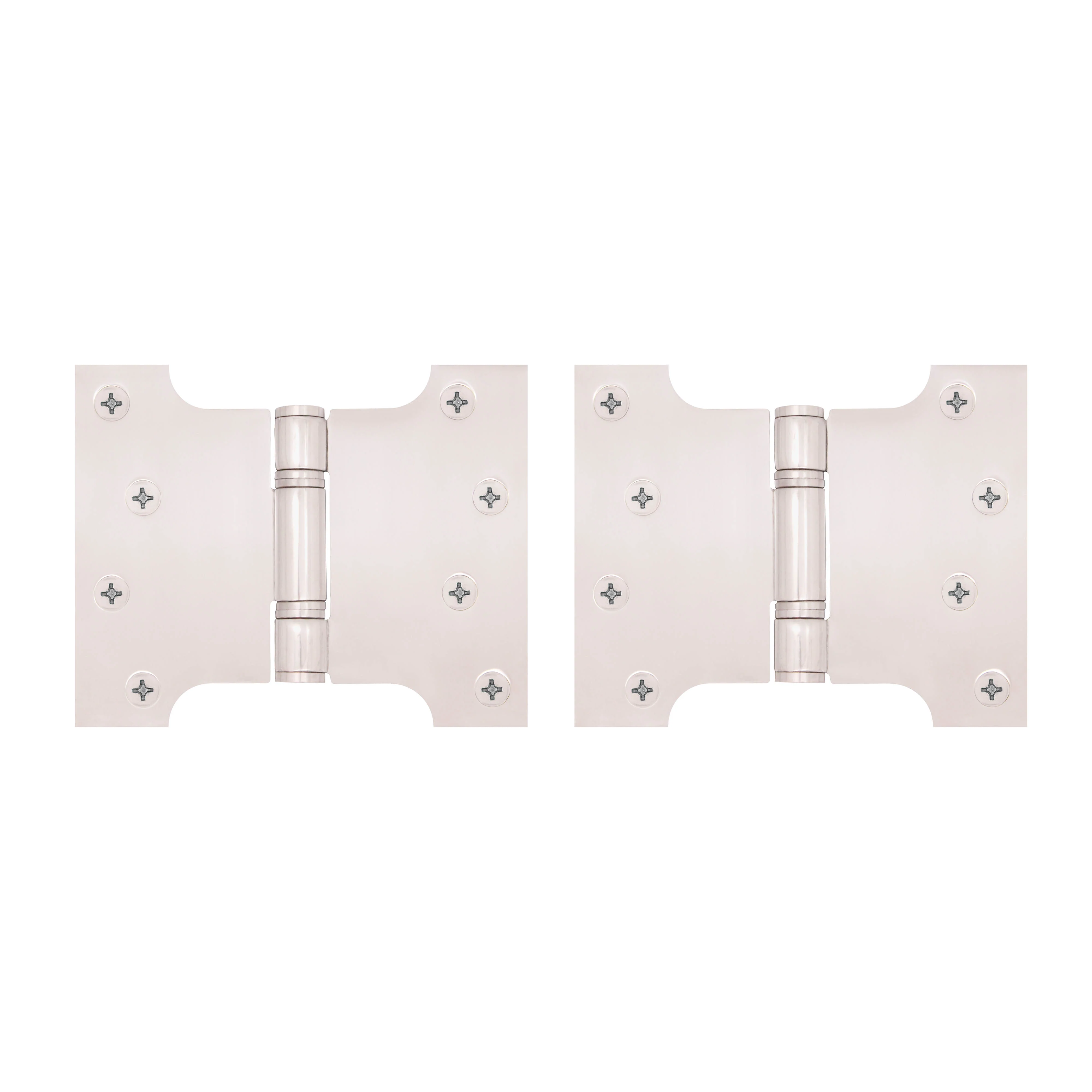 Parliament Projection Fire Door Hinges 4" Grade 13 - 102x76x127x3mm - Polished Stainless Steel