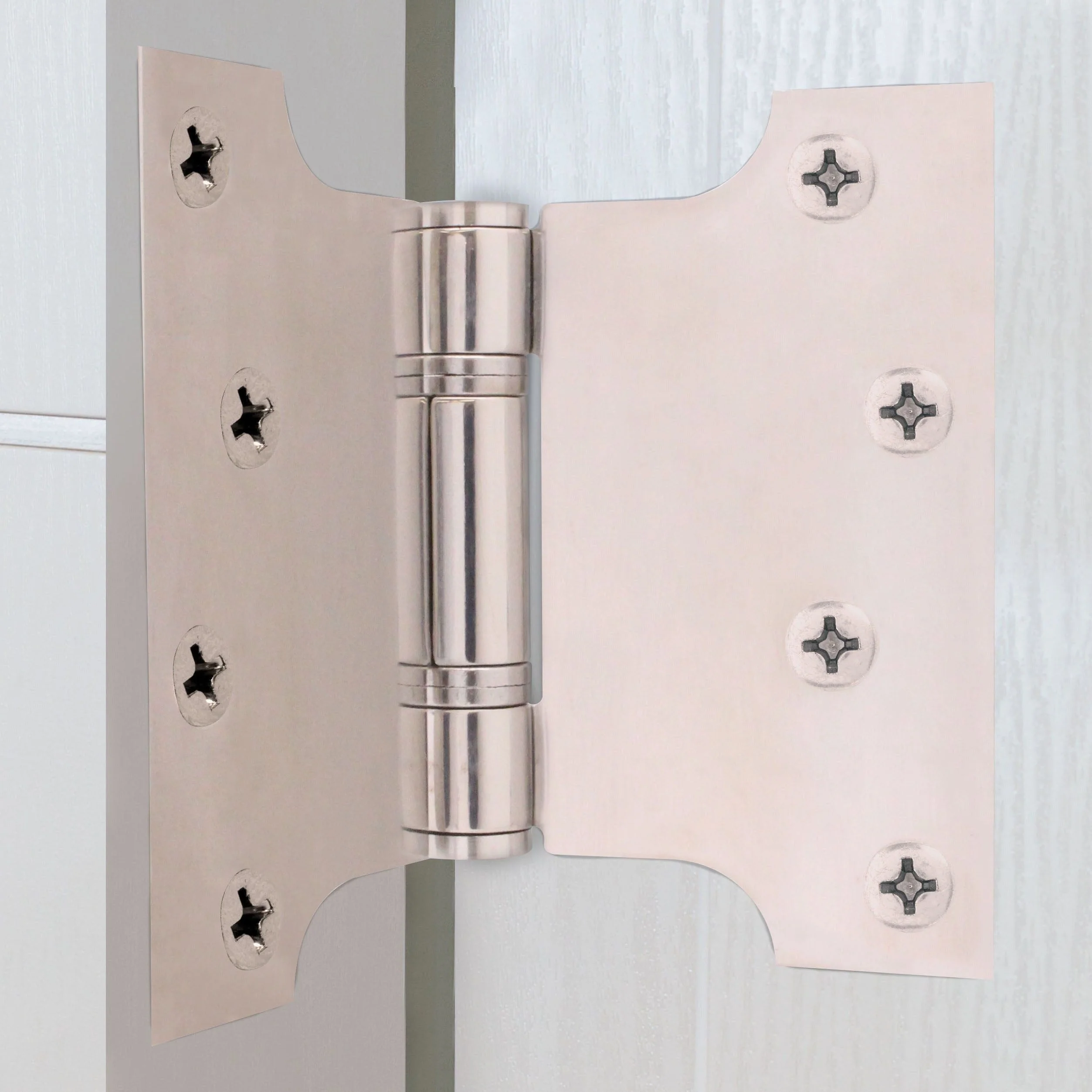 Parliament Projection Fire Door Hinges 4" Grade 13 - 102x76x127x3mm - Polished Stainless Steel - Image 7