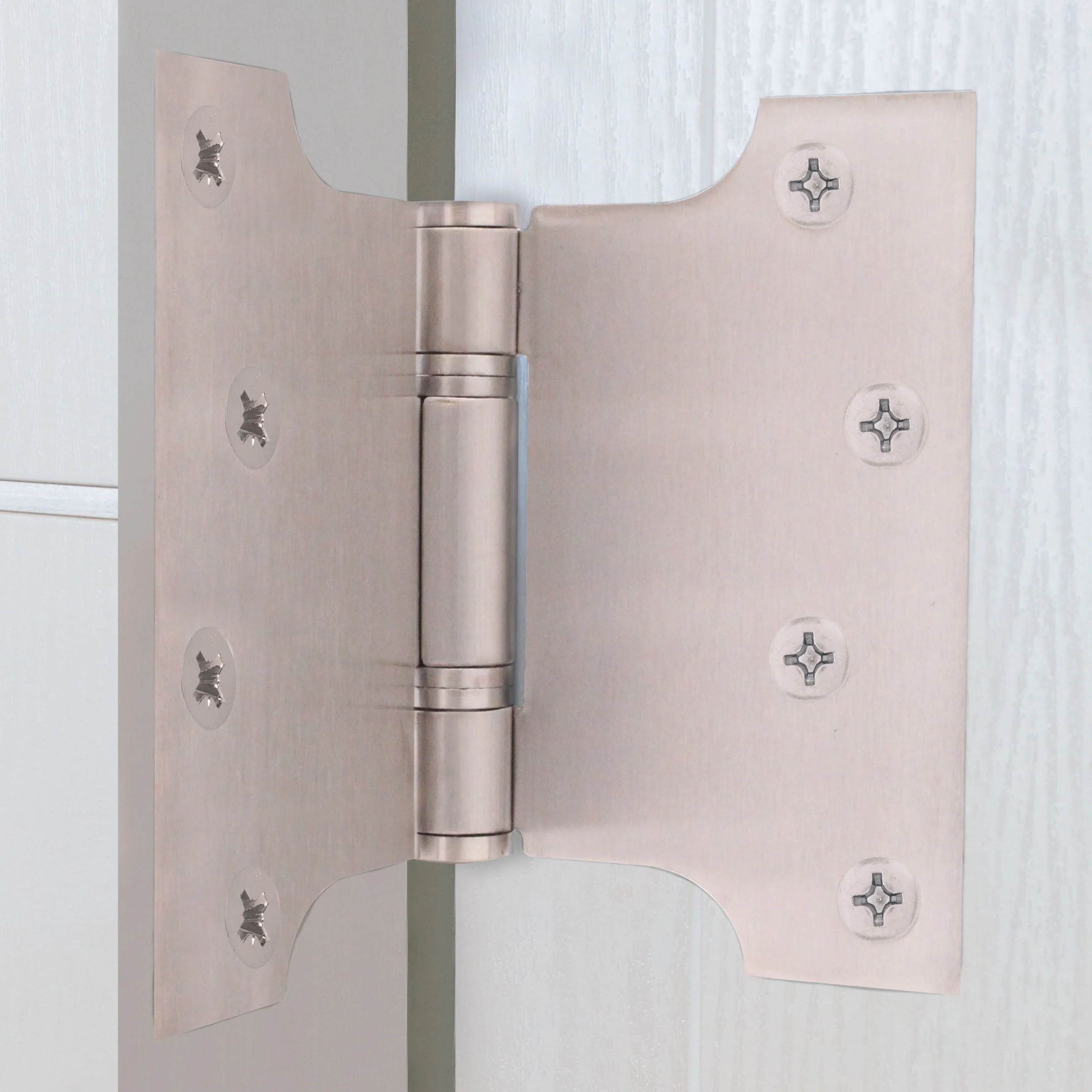 Parliament Projection Fire Door Hinges 4" Grade 13 - 102x76x127x3mm - Satin Stainless Steel - Image 7