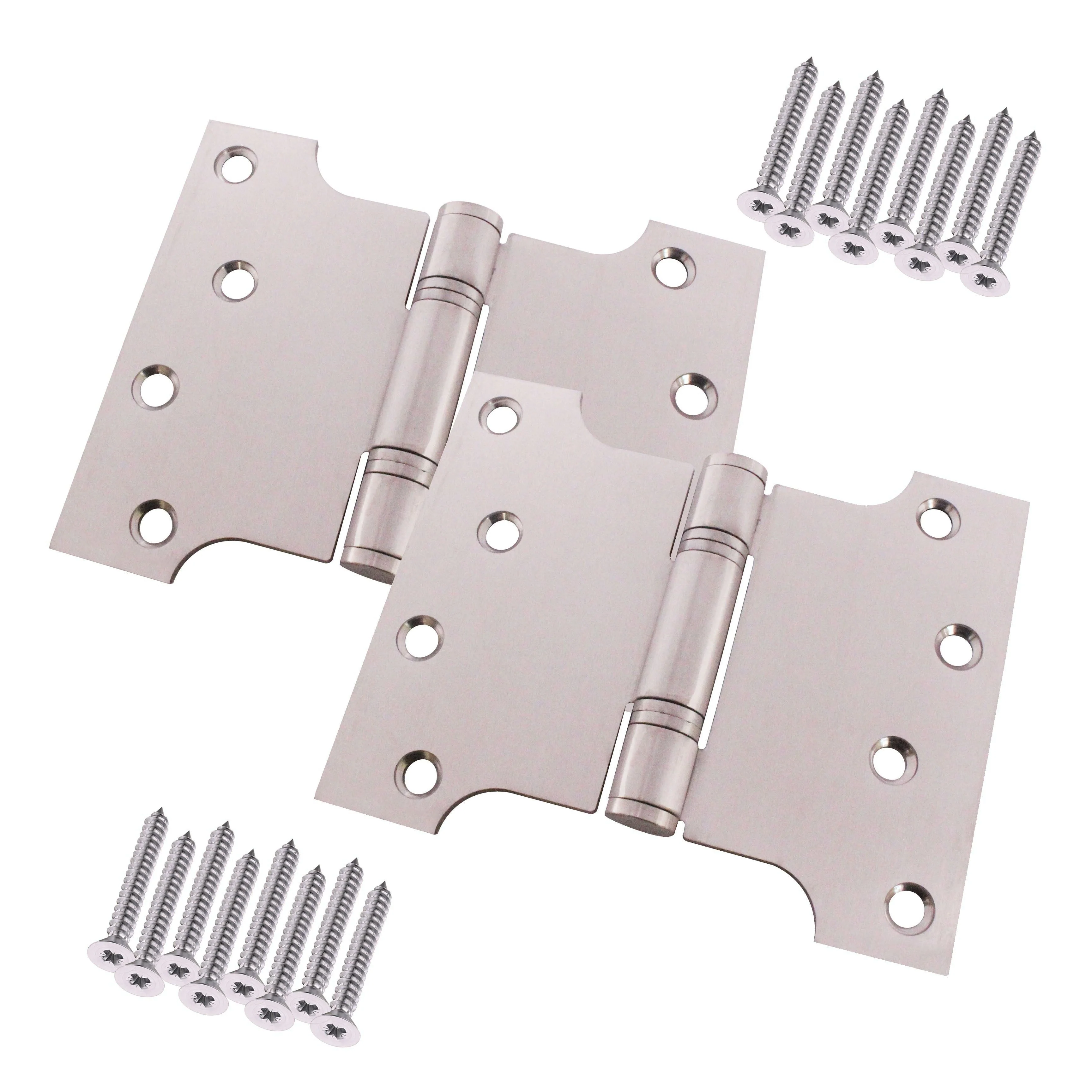 Parliament Projection Fire Door Hinges 4" Grade 13 - 102x76x127x3mm - Satin Stainless Steel - Image 9