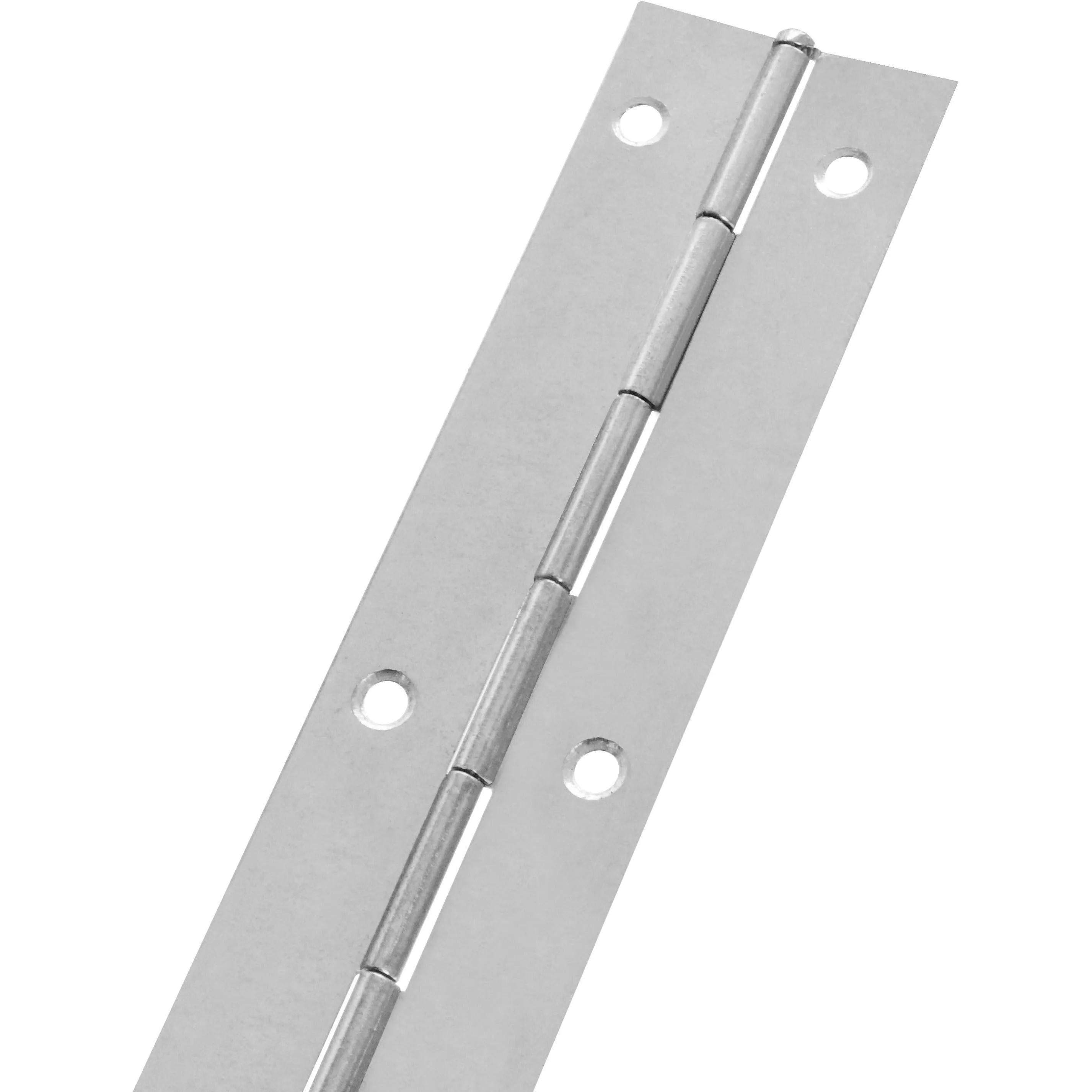 Continuous Piano Hinge - 1830x25x0.7mm - Nickel Plated Steel - Pack of 1
