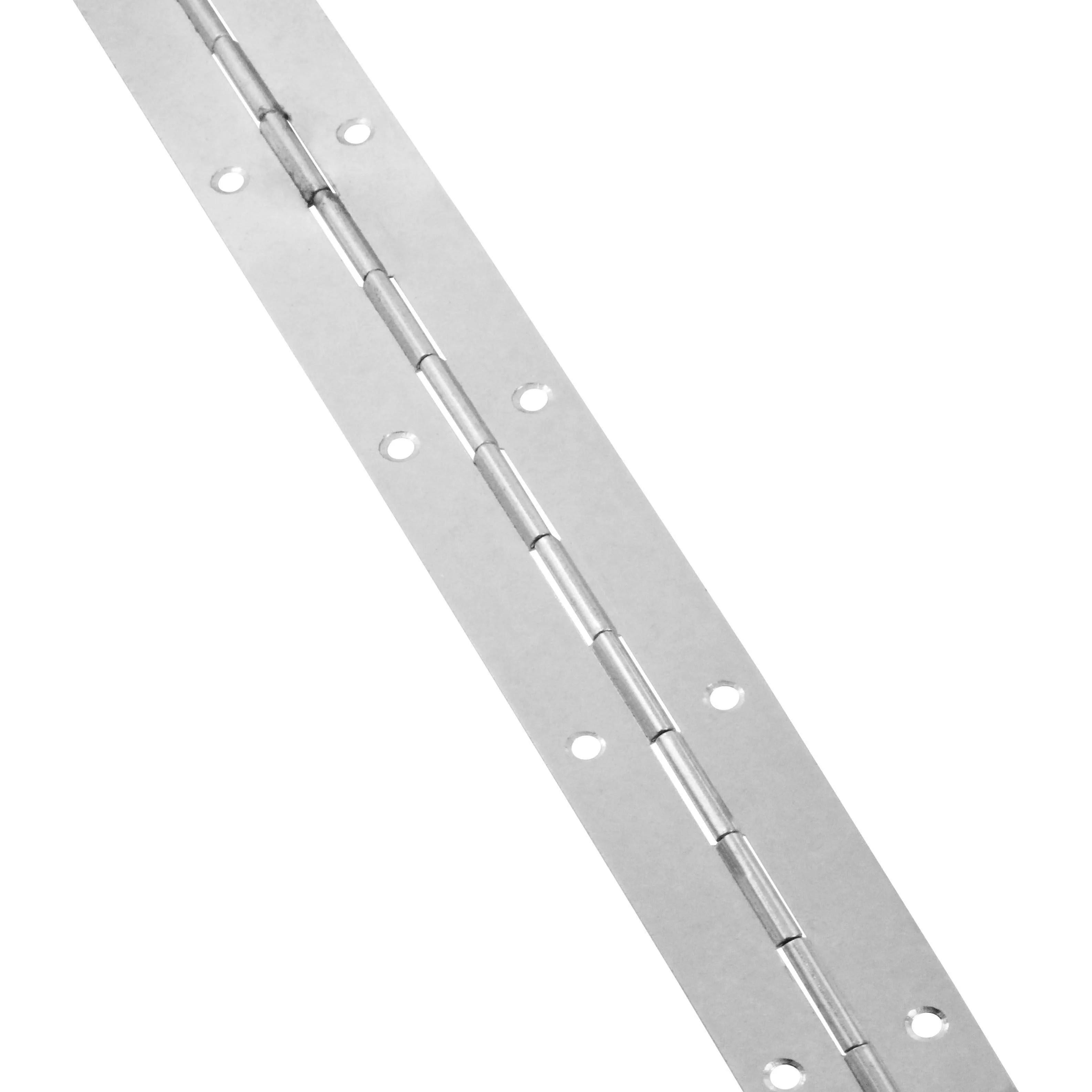 Continuous Piano Hinge - 1830x25x0.7mm - Nickel Plated Steel - Pack of 1 - Image 5