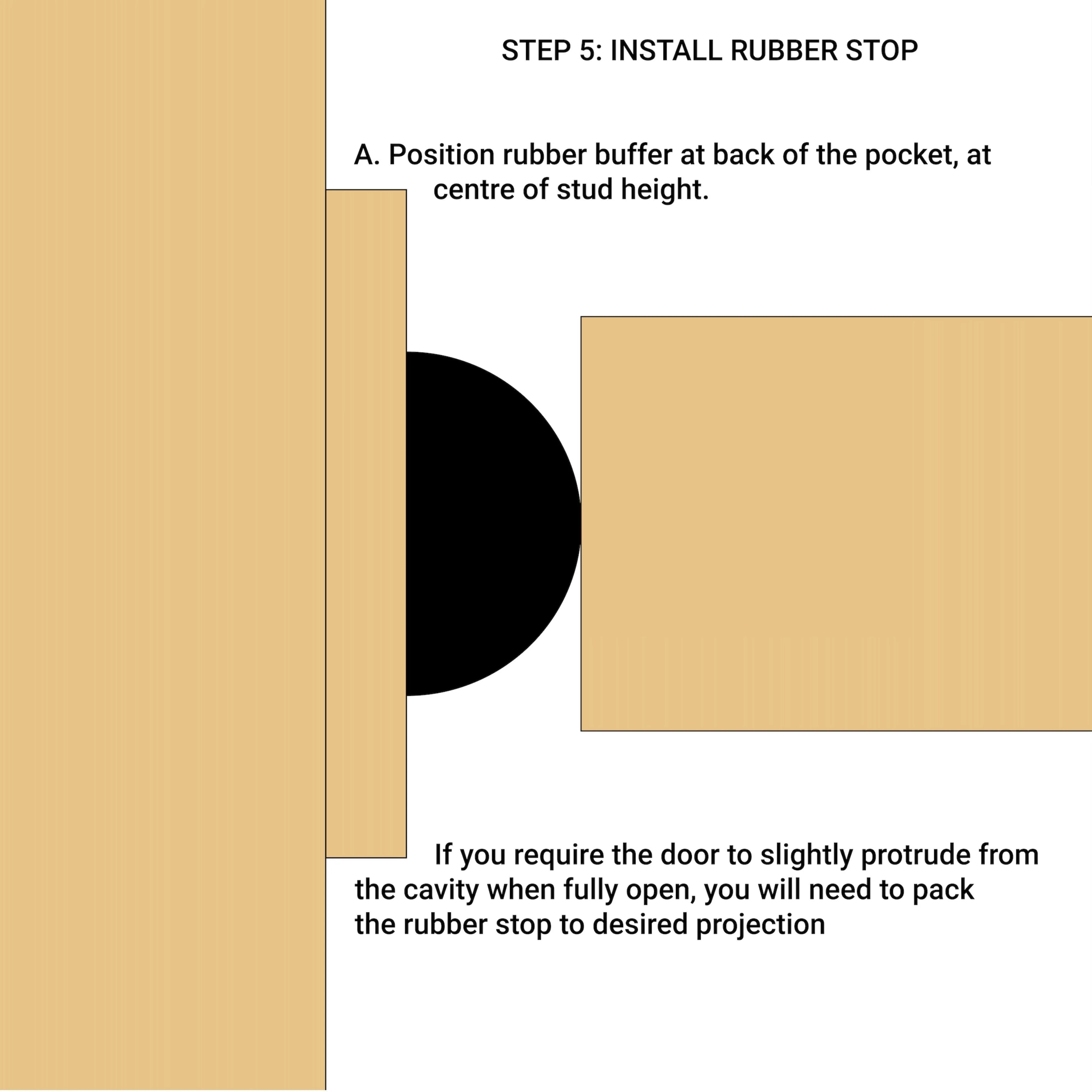 Pocket Door Kit for Single Doors with Soft Close - 1200 x 2400mm Max Door Size - 120mm Finished Wall Thickness - Image 10