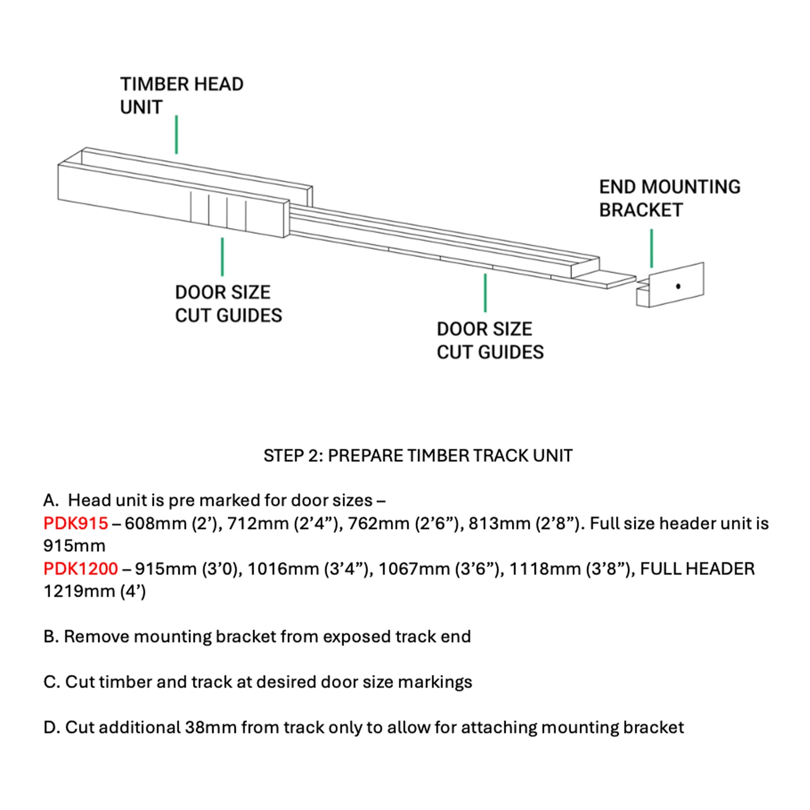 Pocket Door Kit for Single Doors with Soft Close - 1200 x 2400mm Max Door Size - 120mm Finished Wall Thickness - Image 7