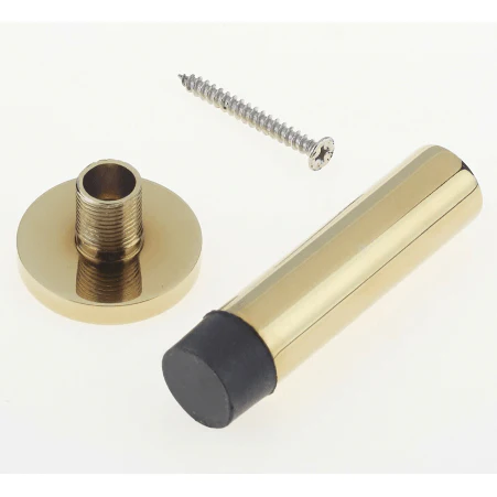 Projection Wall Mounted Door Stop - 70mm - Brass Plated - Image 3