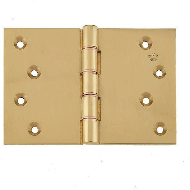 Projection Hinge Double Phosphor Bronze Washered - 102x151x4.5mm - Polished Brass - Image 2