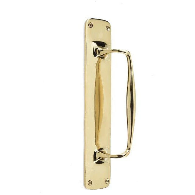 Public Entrance Pull Handle - 305x58mm - Polished Brass