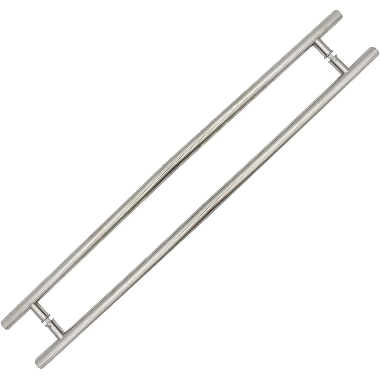Guardsman Entrance Pull Handles - Back To Back Fix - 1200 x 32mm 1000mm c/c - Satin Stainless Steel