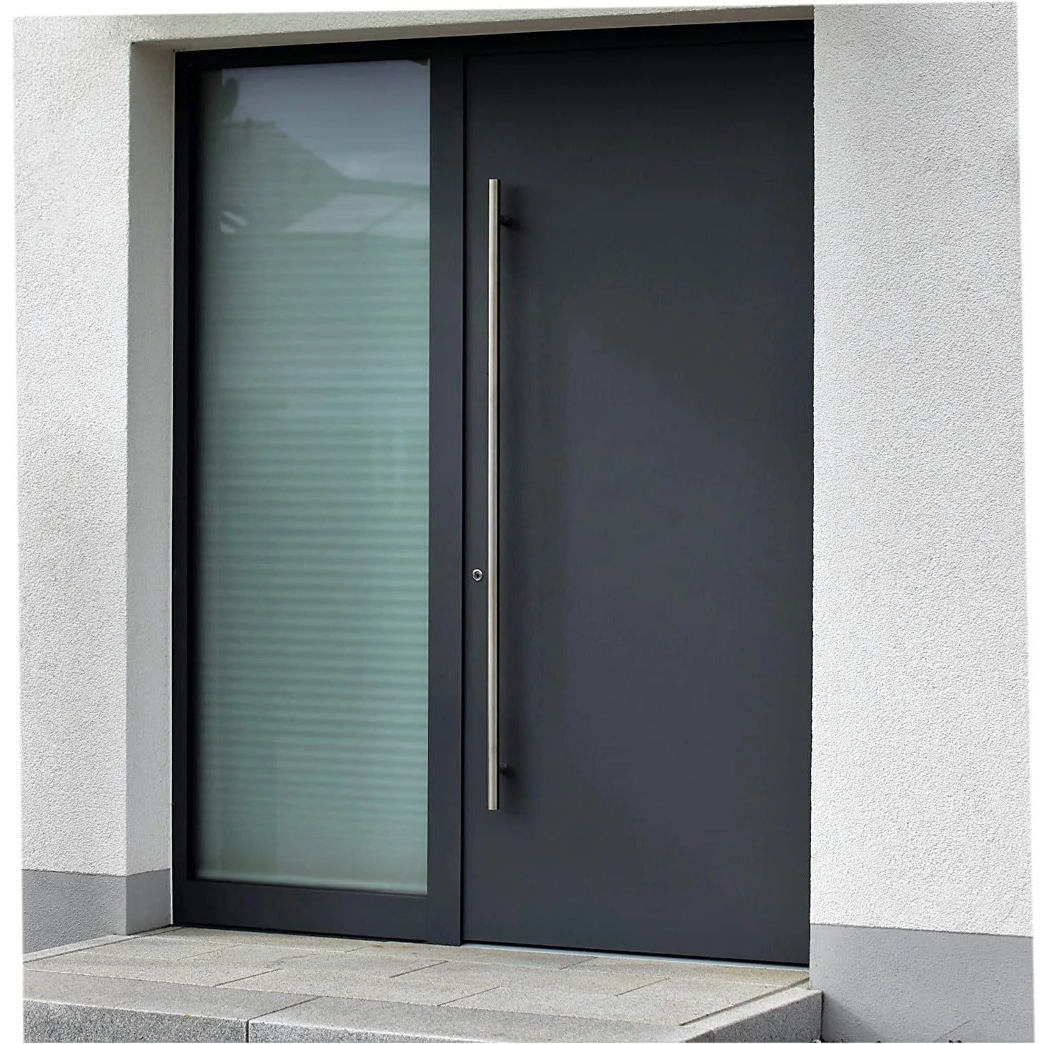 Guardsman Entrance Pull Handles - Back To Back Fix - 1200 x 32mm 1000mm c/c - Satin Stainless Steel - Image 4